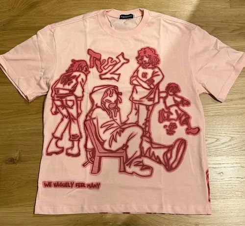 Other Streetwear Funny Anime Cartoon Graphic Oversized T-Shirt y2k Size US L / EU 52-54 / 3 - 4 Thumbnail