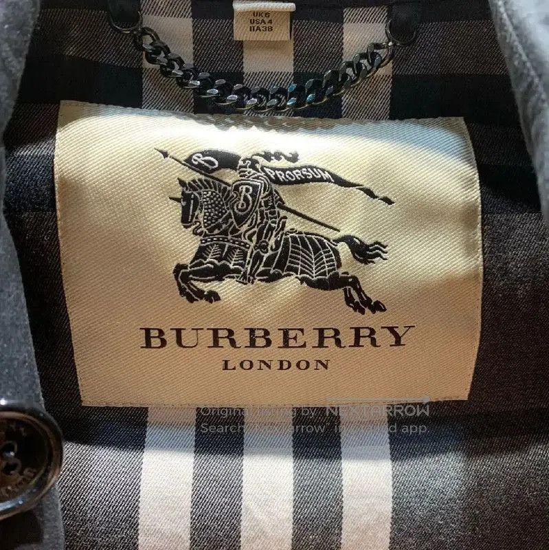 Burberry Burberry Women's Black Cotton Trench Coat. Size L / US 10 / IT 46 - 3 Thumbnail