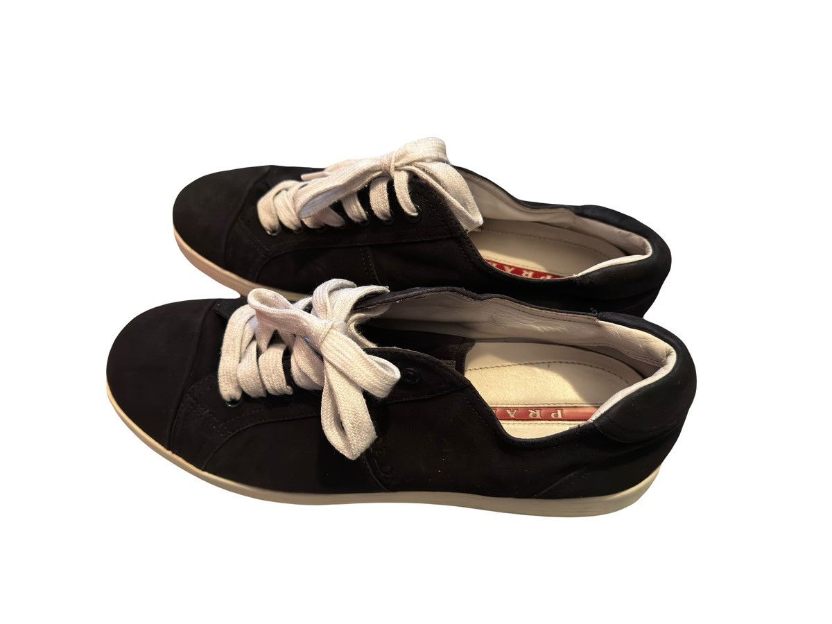 Prada Prada Men's Blue Leather Sneaker 4E2552 Size US 7.5 / EU 40-41 - 5 Thumbnail