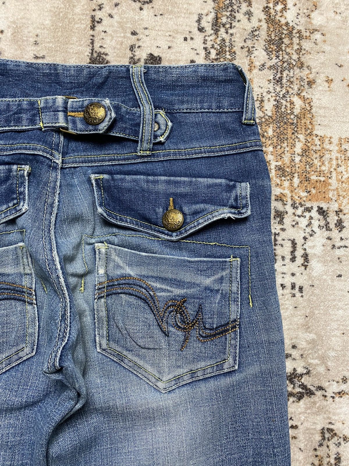 If Six Was Nine Rare Trash Denim Bootcut Size US 29 - 15 Thumbnail