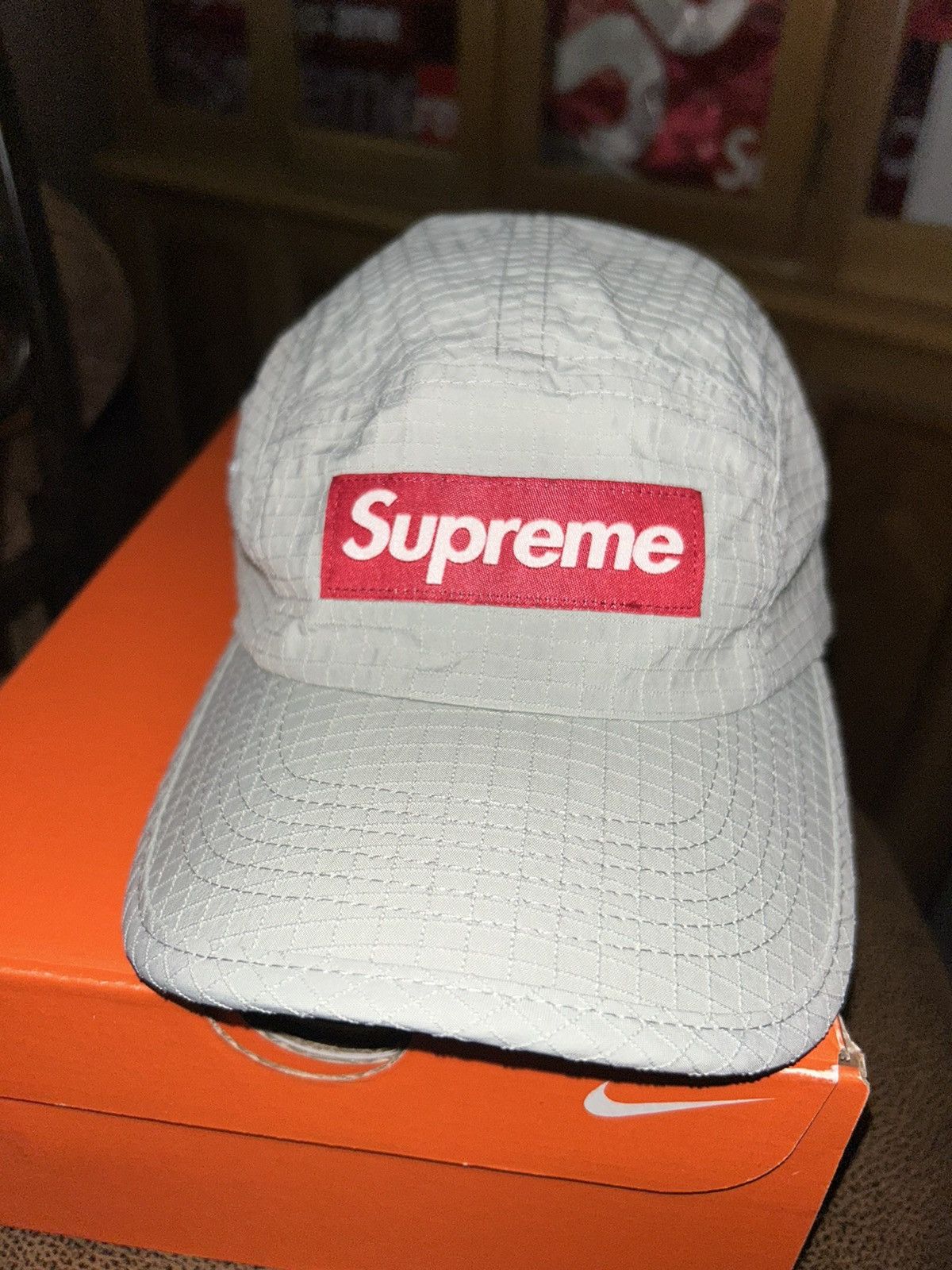 Supreme Supreme Glow Ripstop Camp Cap Grey FW22 NEW WITH TAGS Size ONE SIZE - 5 Thumbnail