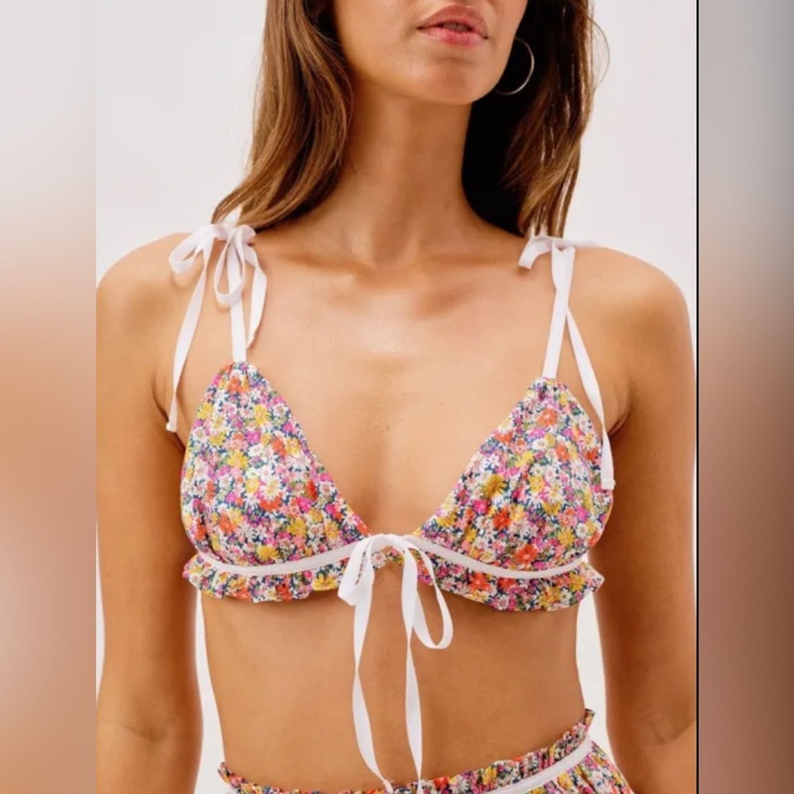 For Love & Lemons NWT For Love & Lemons $115 Floral Print Bralette Top Size XL Size XL / US 12-14 / IT 48-50 - 2 Thumbnail