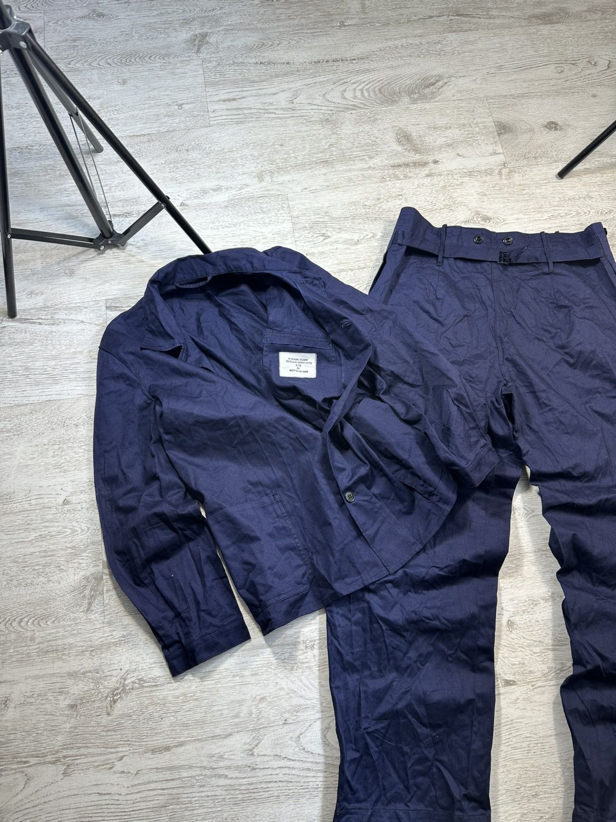 Other Vintage 1970s German Chore Ligtweight Work Suit Pants&Jacket Size US M / EU 48-50 / 2 - 3 Thumbnail