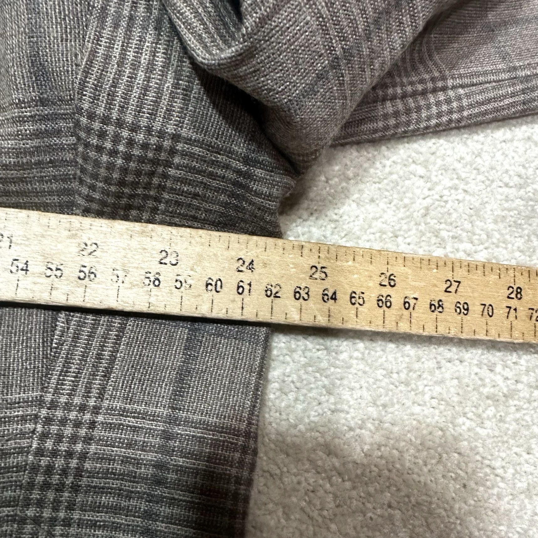 Ralph Lauren Lauren Ralph Lauren Mens Sport Coat Blazer 46R Brown Plaid Wool Blend Casual Size 46R - 7 Thumbnail