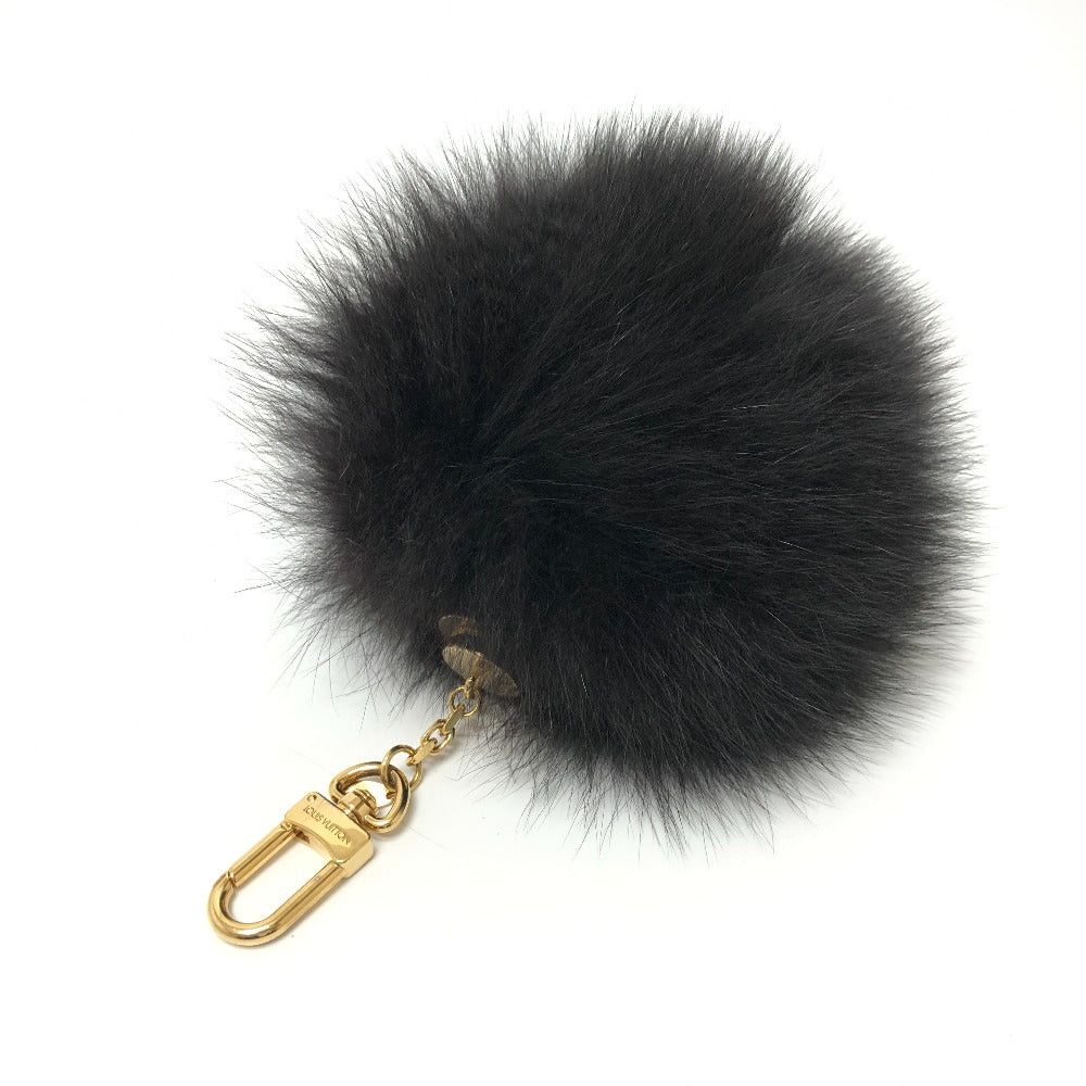 Louis Vuitton Louis Vuitton M67372 Fuzzy Bubble Fur Keychain Bag Charm Women Black Size ONE SIZE - 1 Thumbnail