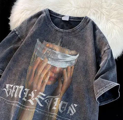 VIBE Street Vintage Washed Fine Print XL Short Sleeve T-Shirt Size US XL / EU 56 / 4 - 2 Thumbnail