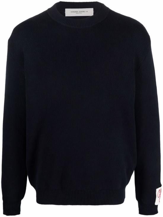 Golden Goose GOLDEN GOOSE Men Sweater GMP00841 P00066250486 Blue Size US L / EU 52-54 / 3 - 1 Thumbnail