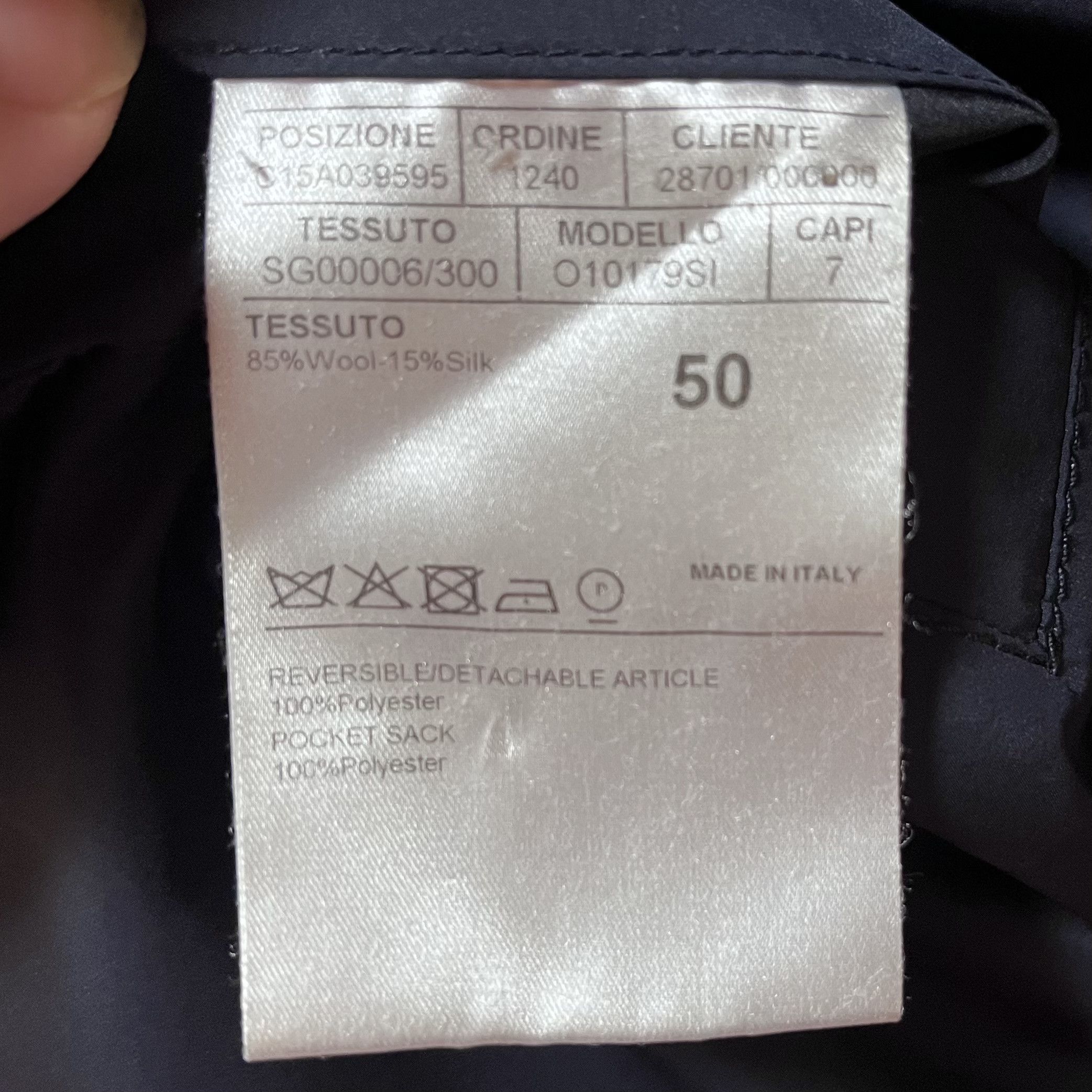 Canali Canali Reversible Wool Silk Commuter Coat Rain Tech Size US M / EU 48-50 / 2 - 8 Thumbnail