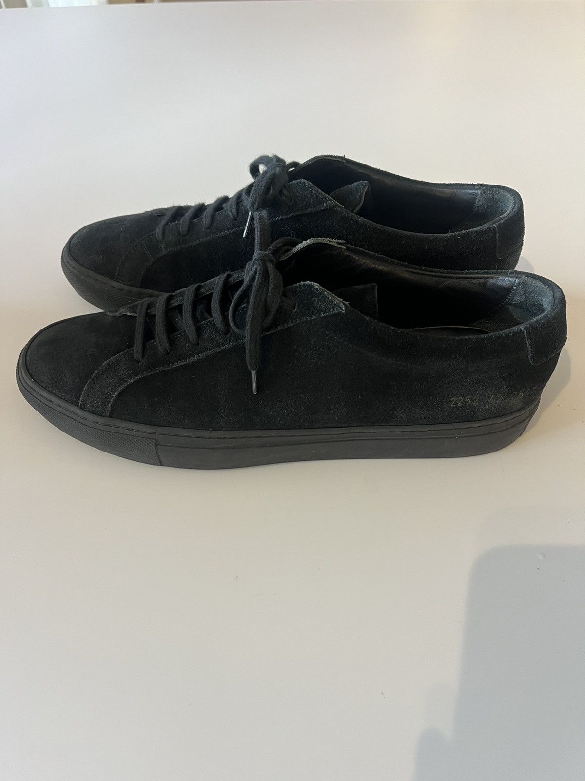 Common Projects Achilles Low in Suede Black Size 42 Size US 8 / EU 41 - 4 Thumbnail