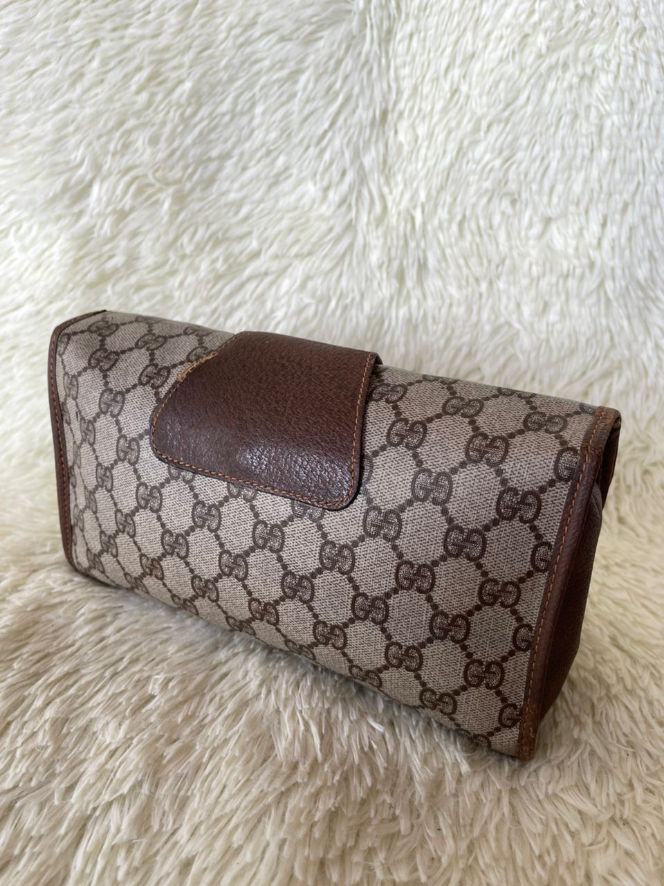 Gucci × Vintage Gucci GG Sherry Line Clutch Bag Size ONE SIZE - 6 Thumbnail