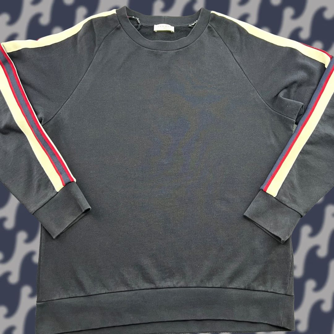Sandro Sandro Paris Mens Sweatshirt Large Navy Crewneck Pullover Blue Size US M / EU 48-50 / 2 - 1 Thumbnail