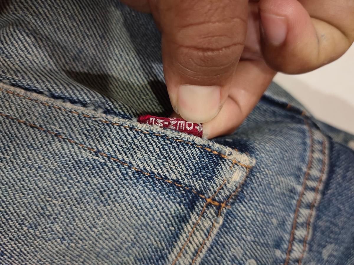 Denime × Japanese Brand Vintage Denime painter design x distressed selvedge Size US 31 - 6 Thumbnail