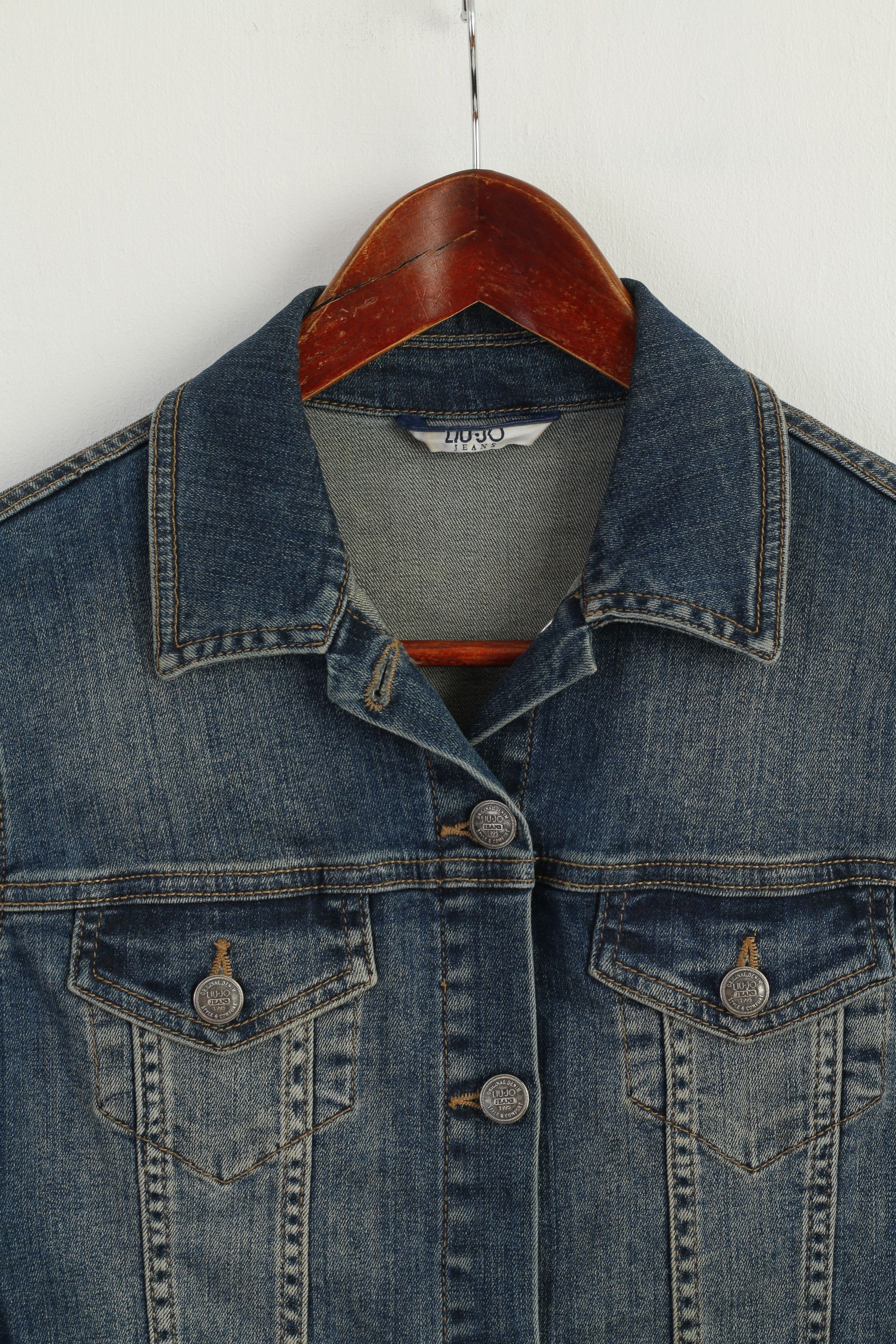 Liu Jo LIU-JO Jeans Women M (S) Jacekt Blue Denim 7916 Size M / US 6-8 / IT 42-44 - 3 Thumbnail