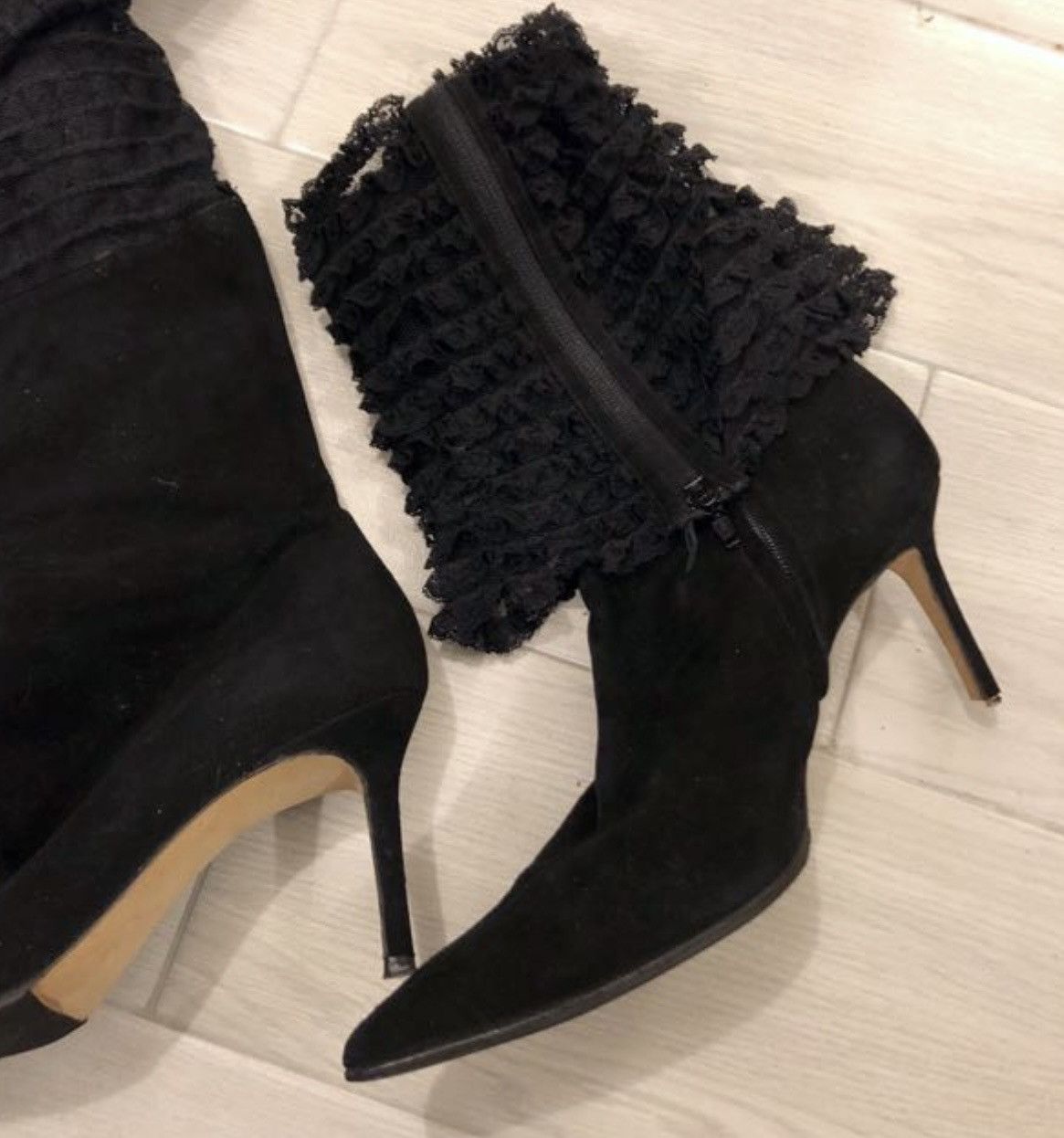 John Galliano John Galliano 2-way heeled lace boots Size US 8.5 / IT 38.5 - 2 Thumbnail