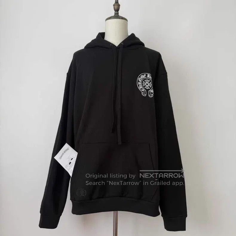 Chrome Hearts CHROME HEARTS Size XXL Black velvet hooded sweater Size US XXL / EU 58 / 5 - 1 Thumbnail