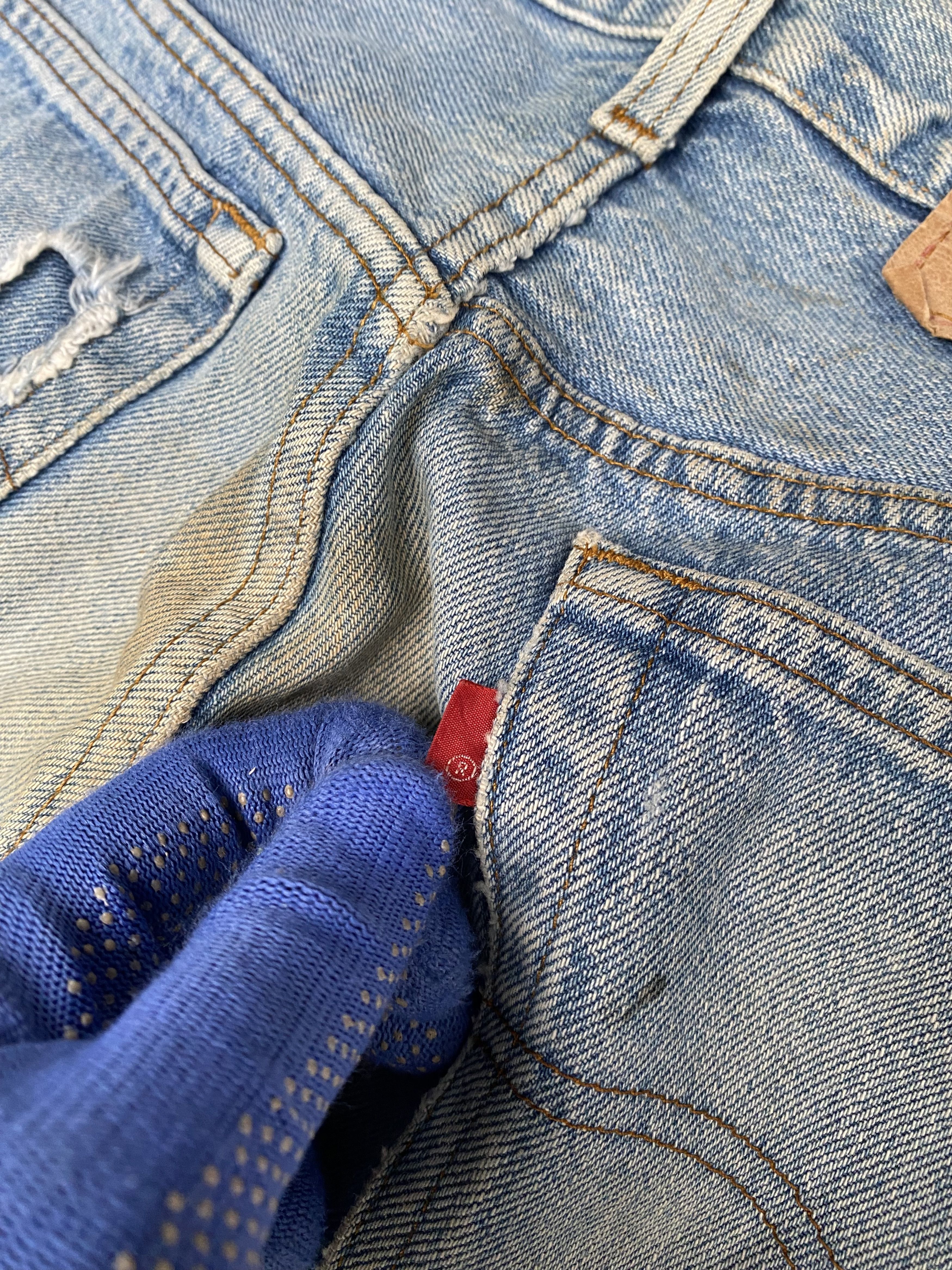Levi's × Vintage Vintage 70s Levis 501 Single R Distressed dirty stonewash Size US 32 / EU 48 - 13 Thumbnail