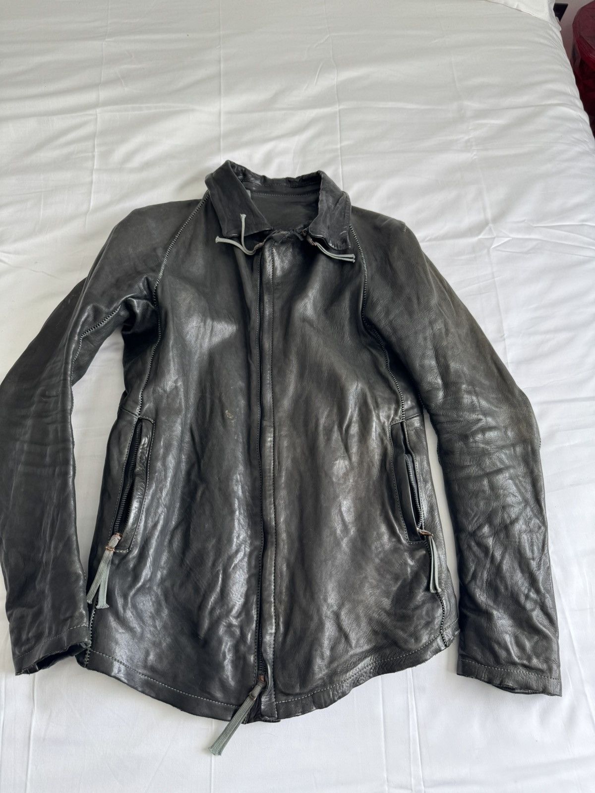 Dark grey J2 leather