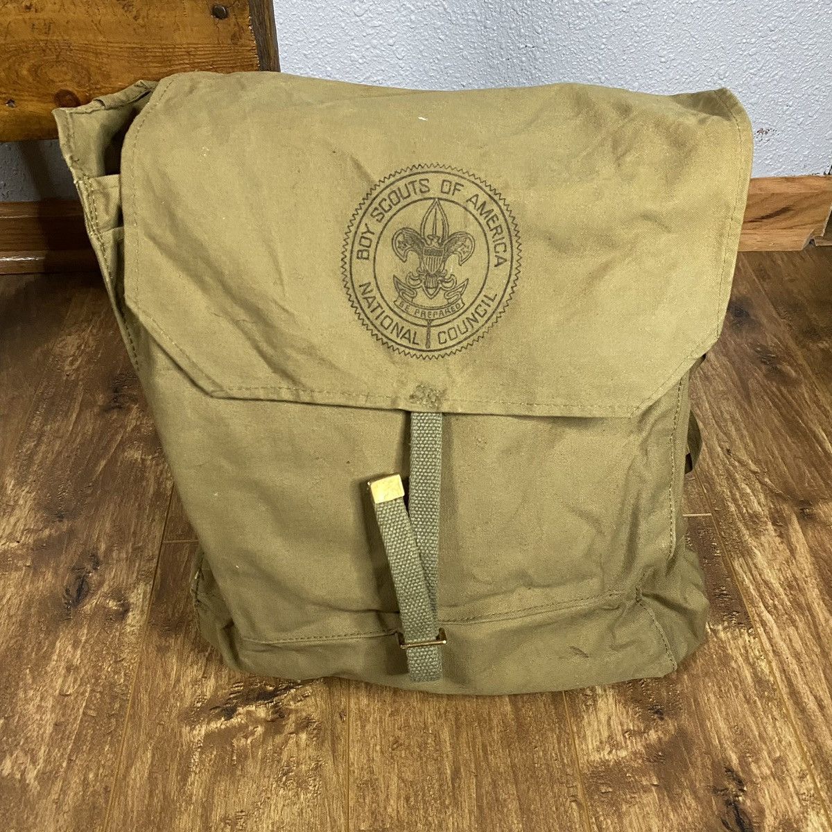 Vintage boy scout canvas backpack hotsell