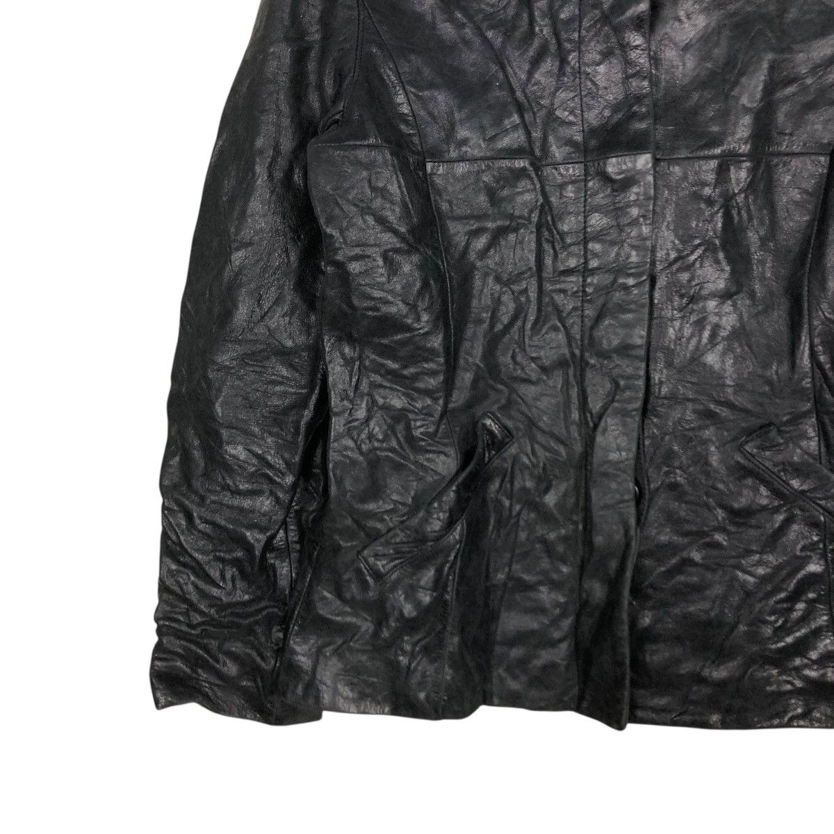 Japanese Brand 🔥VINTAGE BIKER SOFT LEATHER JACKET OZOC ISSEY MIYAKE Size US S / EU 44-46 / 1 - 6 Thumbnail