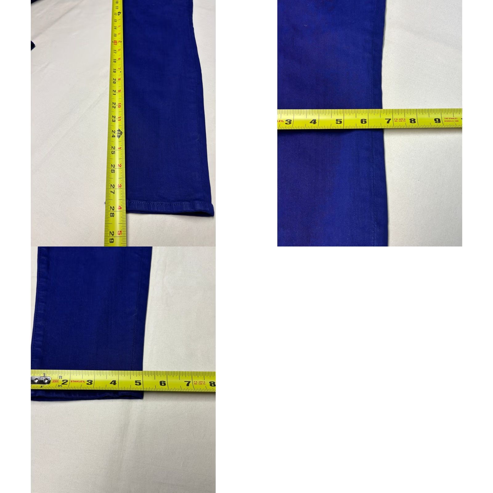 7 For All Mankind 7 For All Mankind Royal Blue Skinny Jeans Women's 28x28 Denim Zipper Button Stretch Pockets Slim Rise Mid 8.5-10.5 Solid 5-Pocket Paxtyn Jeans Womens Size 28" / US 6 / IT 42 - 9 Thumbnail