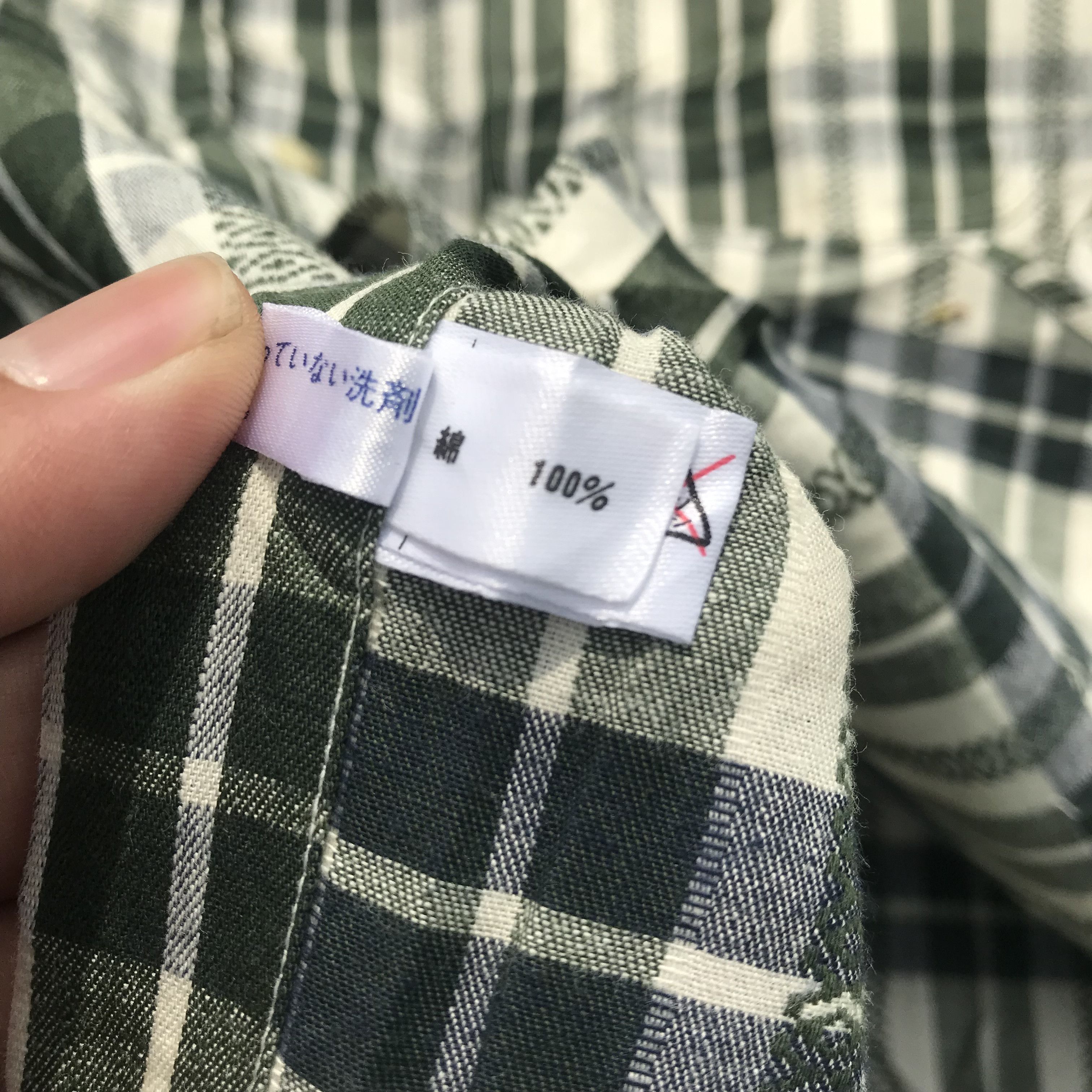 Vintage Melka of sweden Shirt green plaid Tartan long sleeves shirt Size US L / EU 52-54 / 3 - 8 Thumbnail
