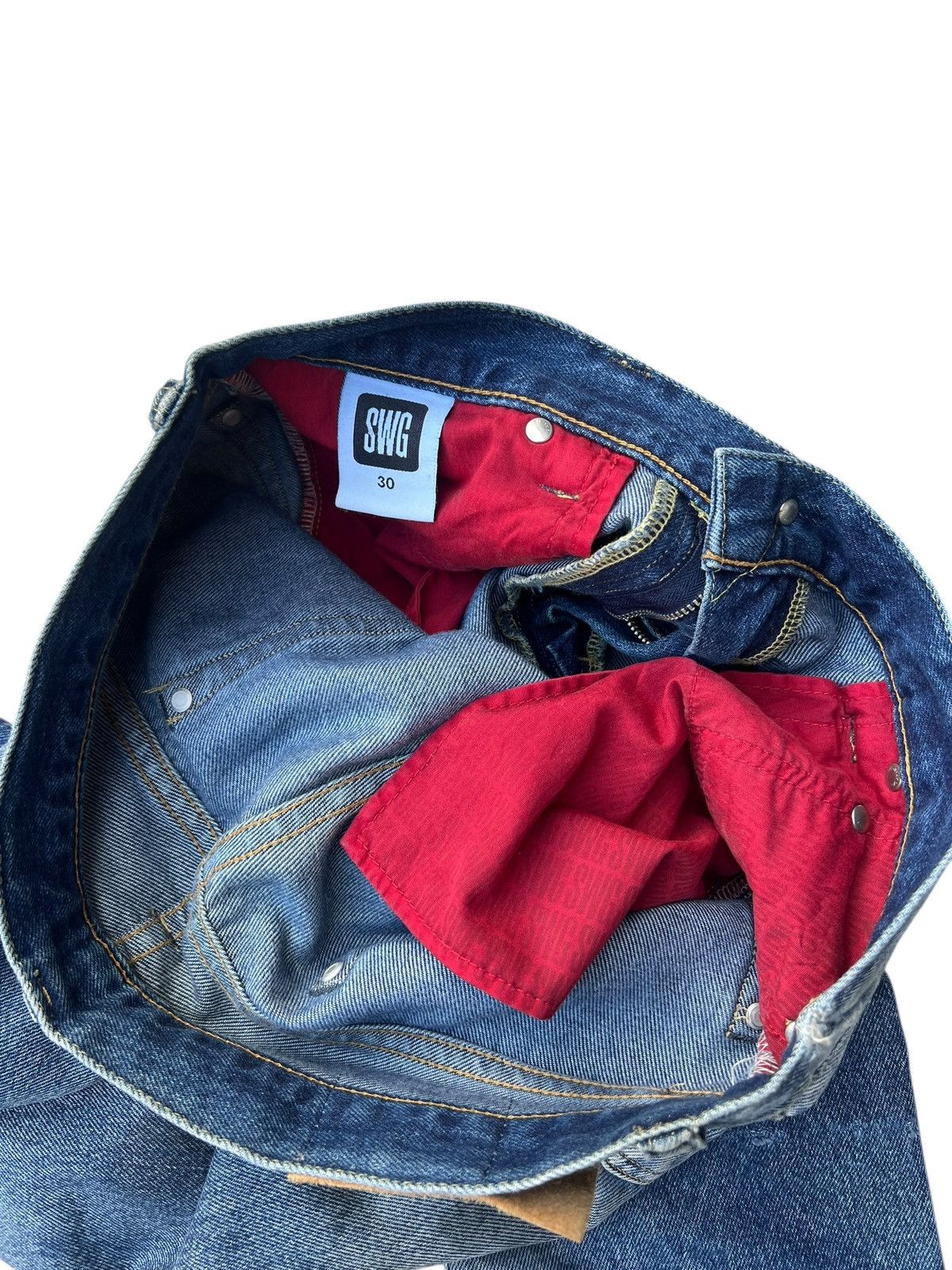 Swagger Swagger Japan Distressed Ripped Denim Jeans Size US 31 - 23 Thumbnail