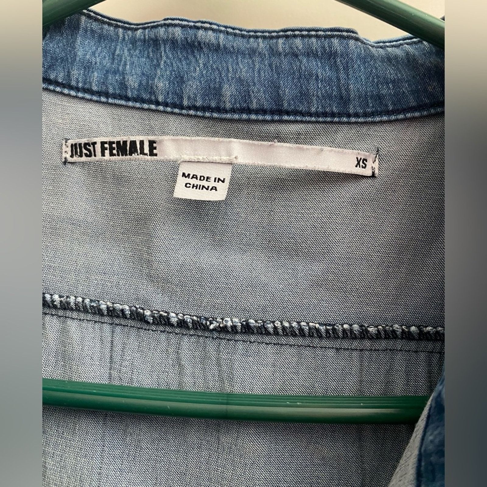 Other JUST FEMALE HARLOW JUMPSUIT BLUE SZ. XS Size 25" / US 0 / IT 36 - 3 Thumbnail