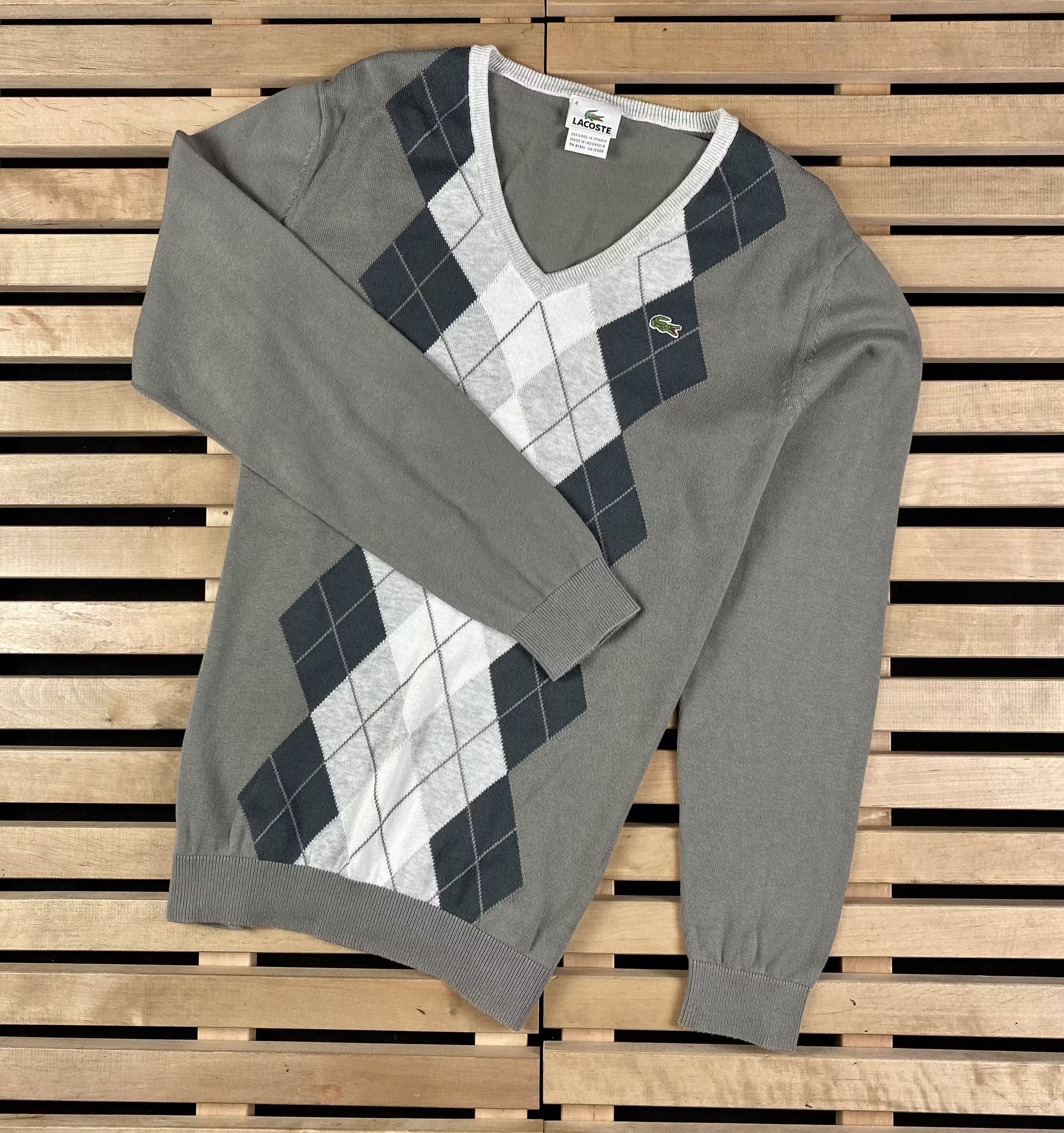 Lacoste × Vintage Mens Jumper Long Sleeve Lacoste Vintage Size 4 Size US M / EU 48-50 / 2 - 1 Thumbnail