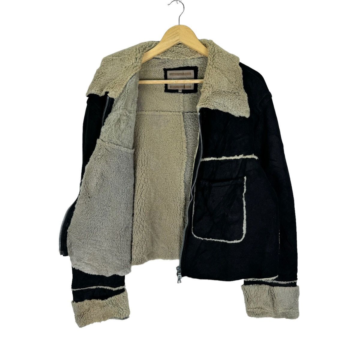 Japanese Brand 🌟HIROMICHI NAKANO SHERPA LEATHER JACKET LIKE NUMBER NINE Size US L / EU 52-54 / 3 - 11 Thumbnail