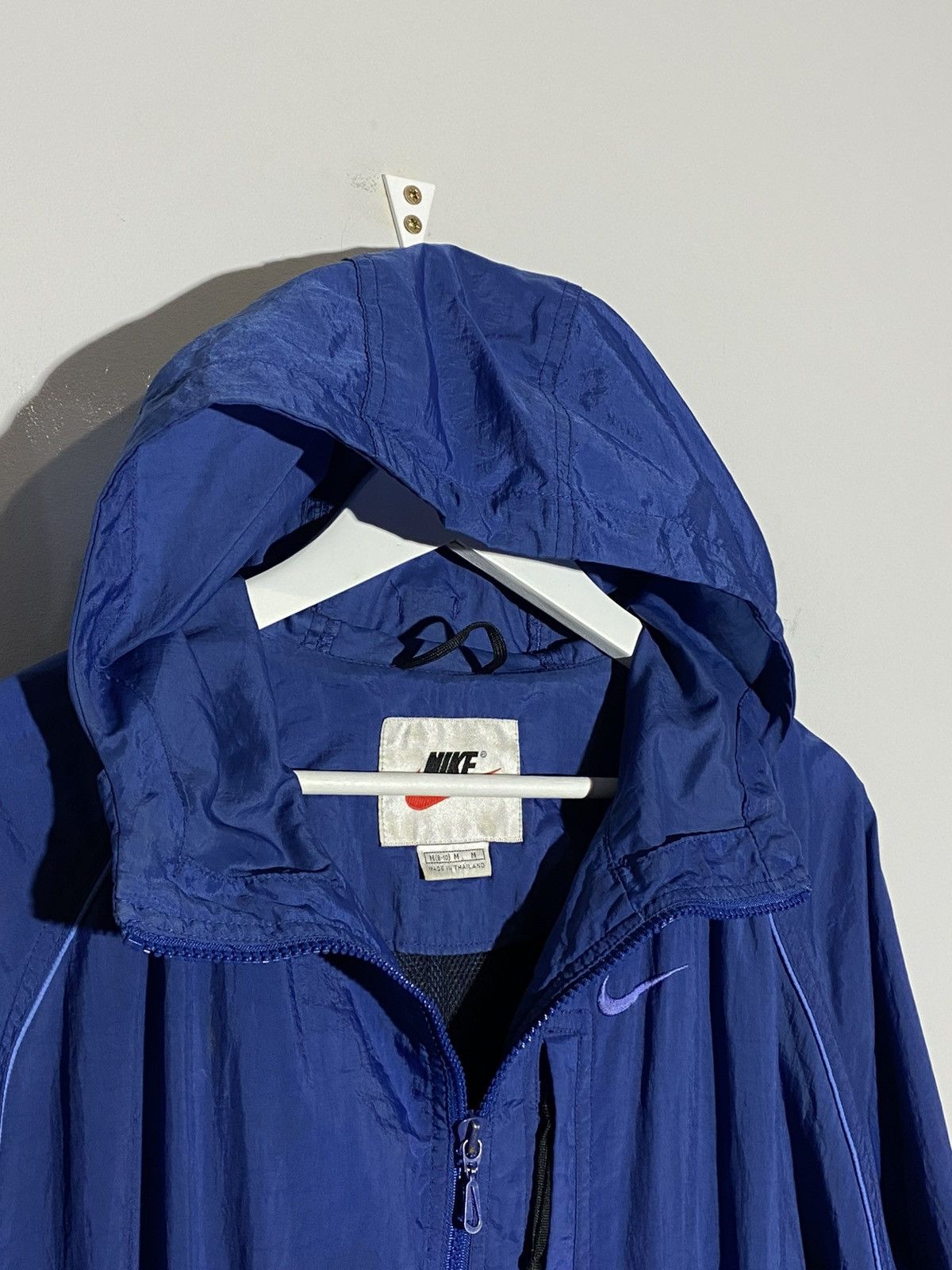 Nike Vintage 90s Light Nike Nylon Jacket Blue Size US M / EU 48-50 / 2 - 13 Thumbnail