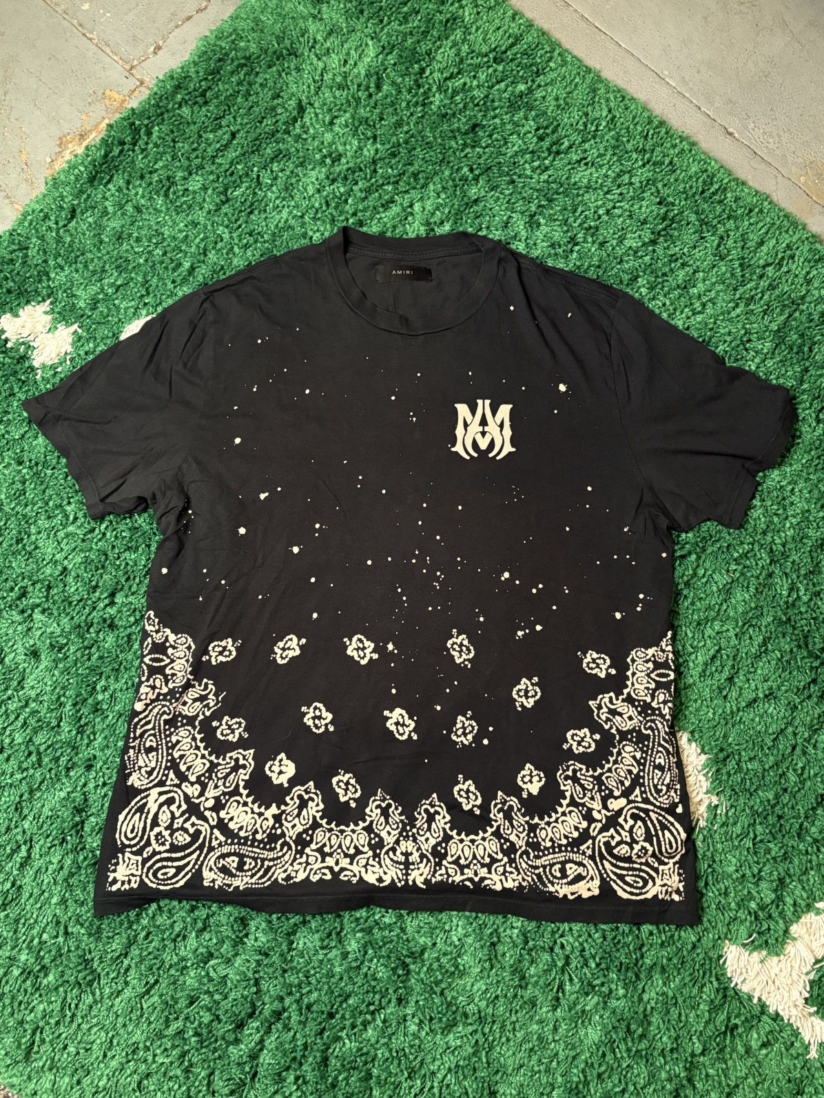 Amiri Amiri Paisley Tee Black Size XXL Size US XXL / EU 58 / 5 - 1 Thumbnail