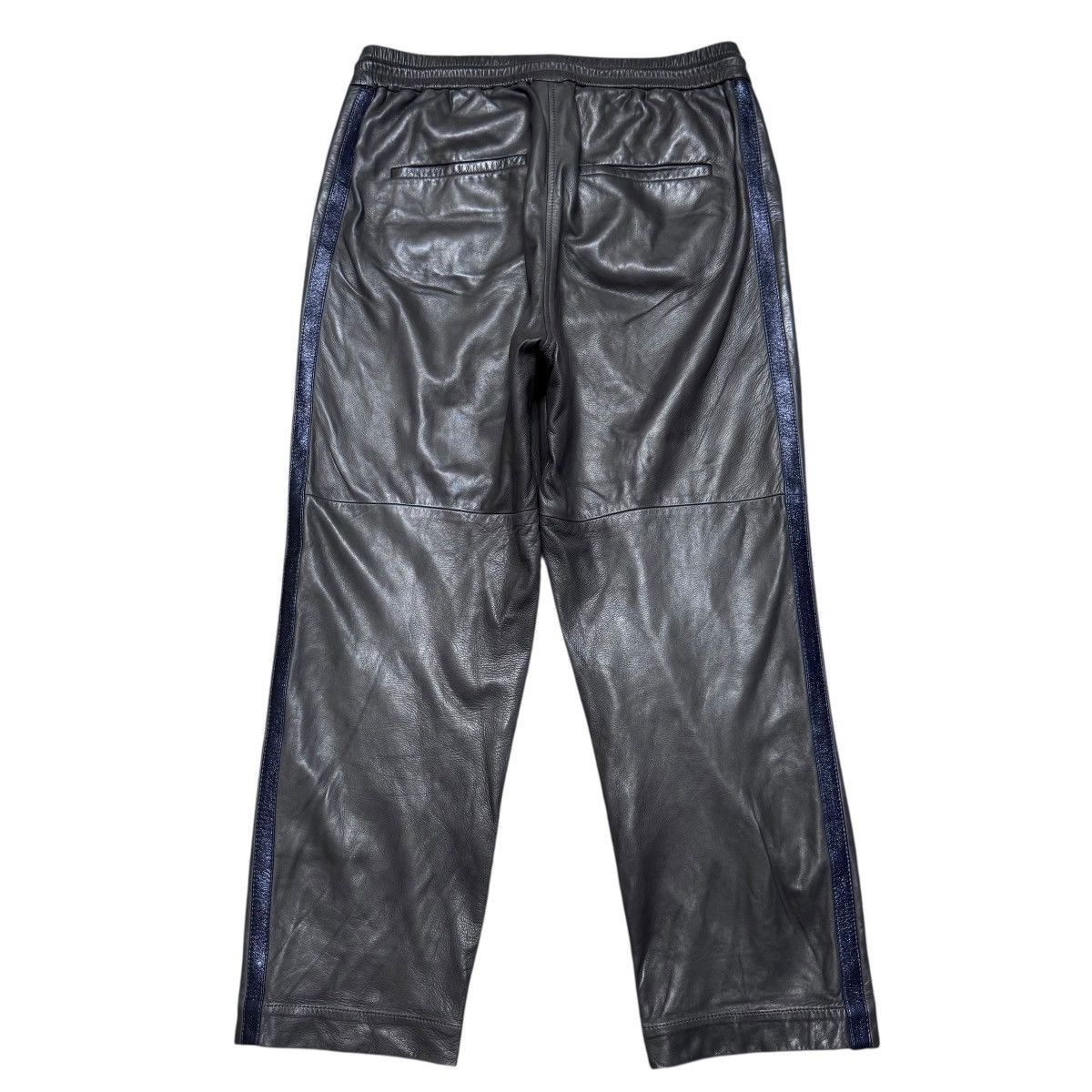 Brunello Cucinelli Brunello Cucinelli Leather Drawstrings Pants Size 29" - 13 Thumbnail
