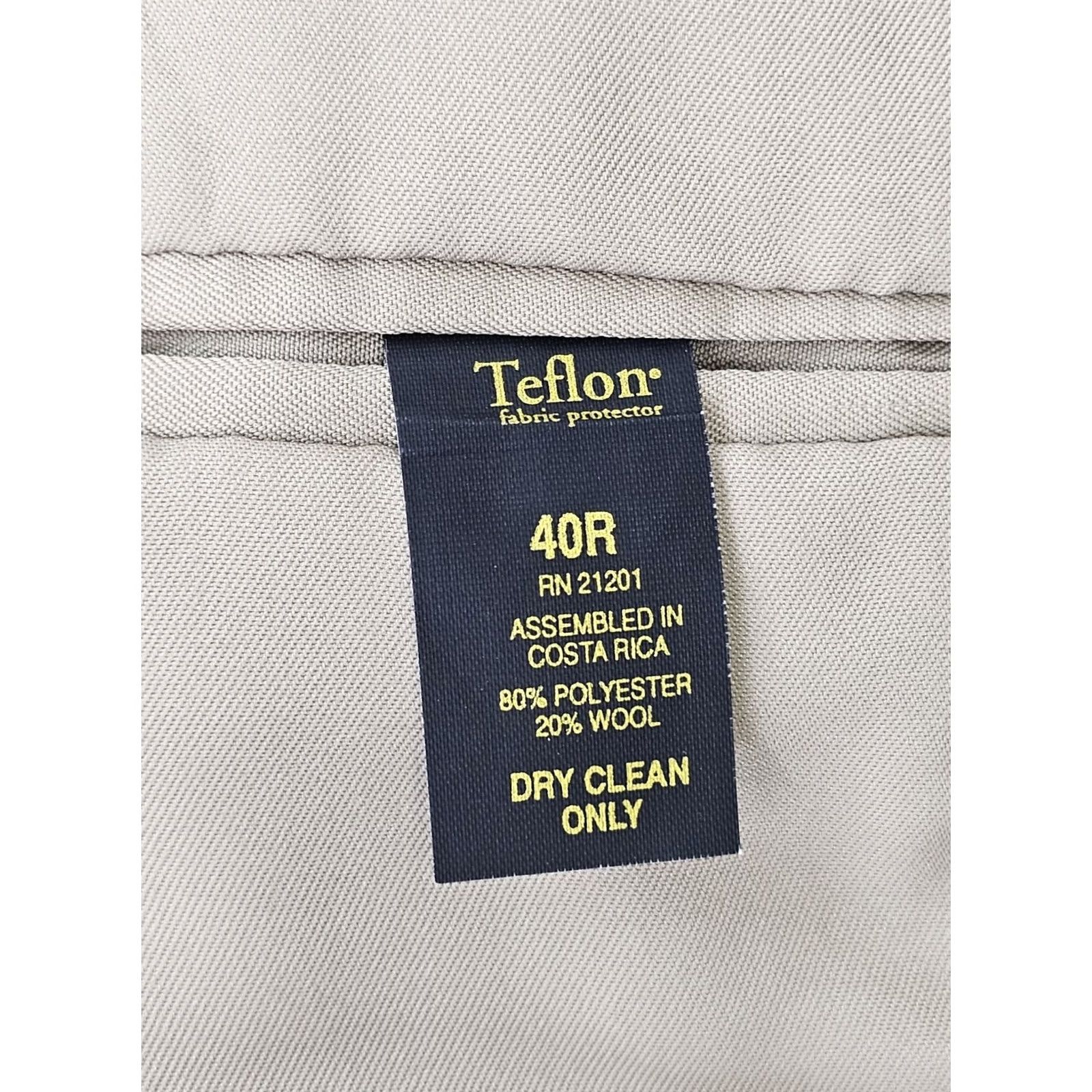 Vintage VINTAGE John Henry Blazer Wool Blend Coat Men 40R Double Breasted Brown Taupe USA Size 40R - 3 Thumbnail