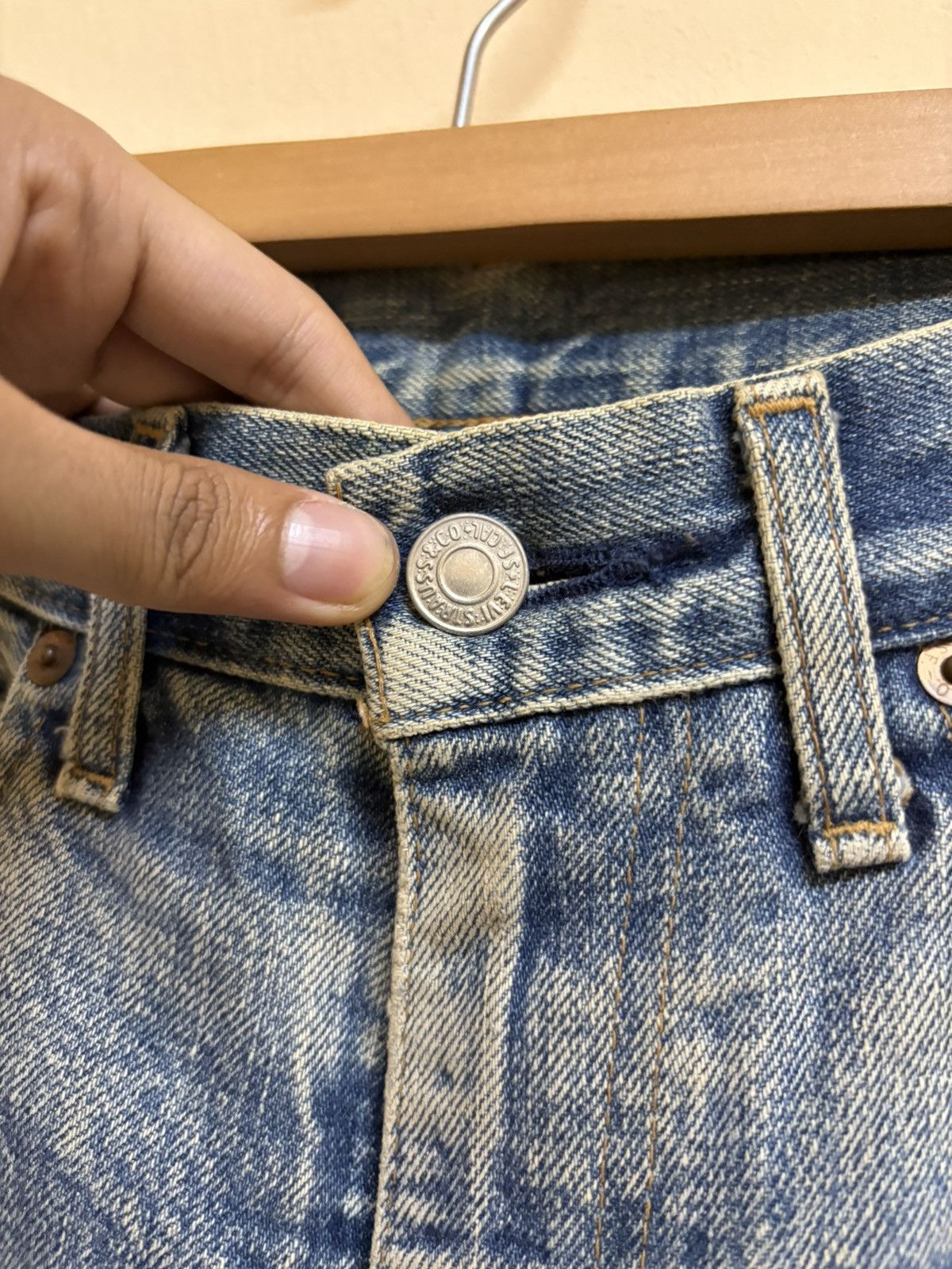 Levi's Vintage 90s Levis 502 XX J22 W27 L34 Selvedge Jeans Size US 27 - 20 Thumbnail