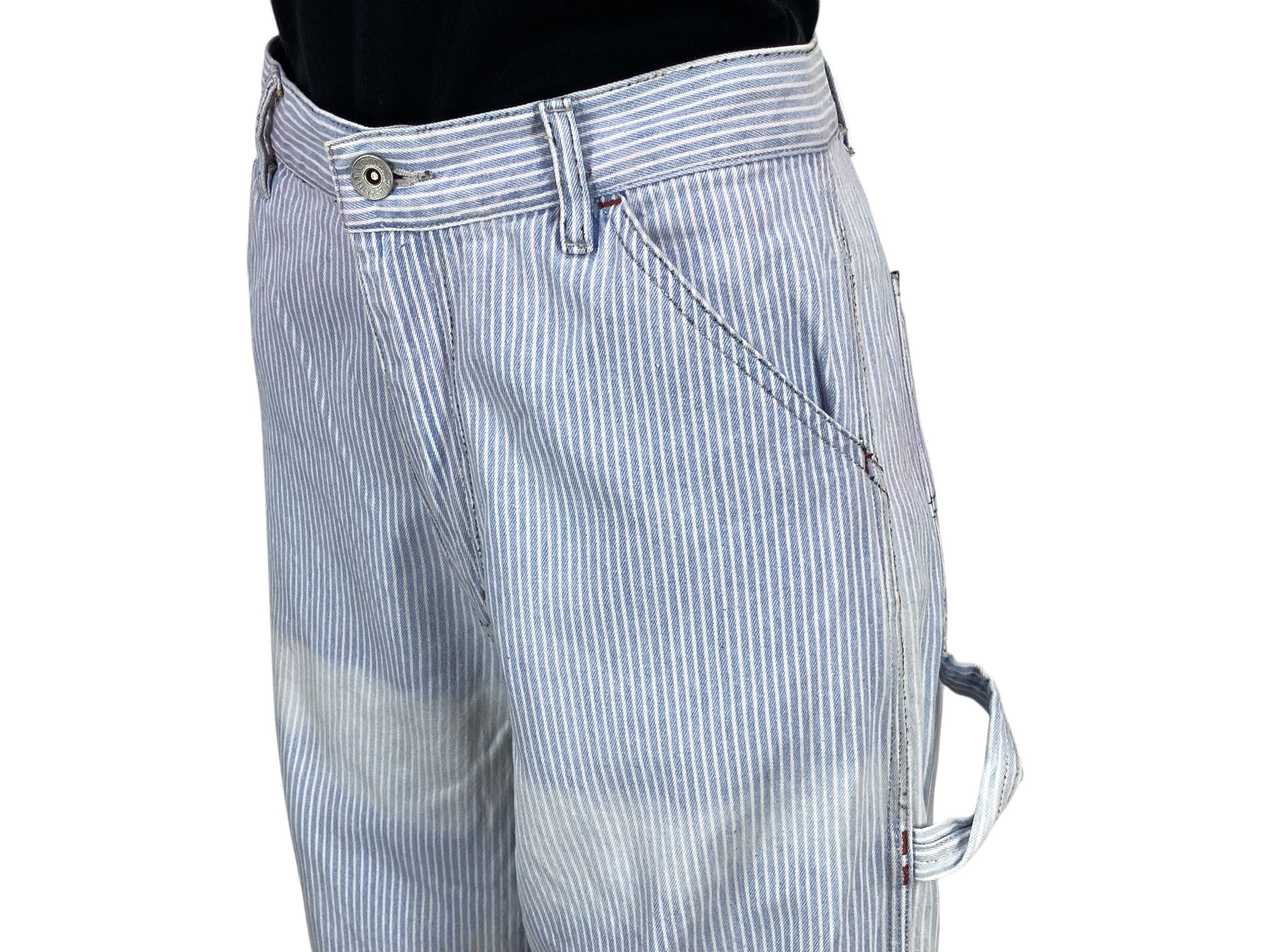 Japanese Brand Vale Carpenter Jeans Stripes Hickory Jeans Size US 30 / EU 46 - 5 Thumbnail