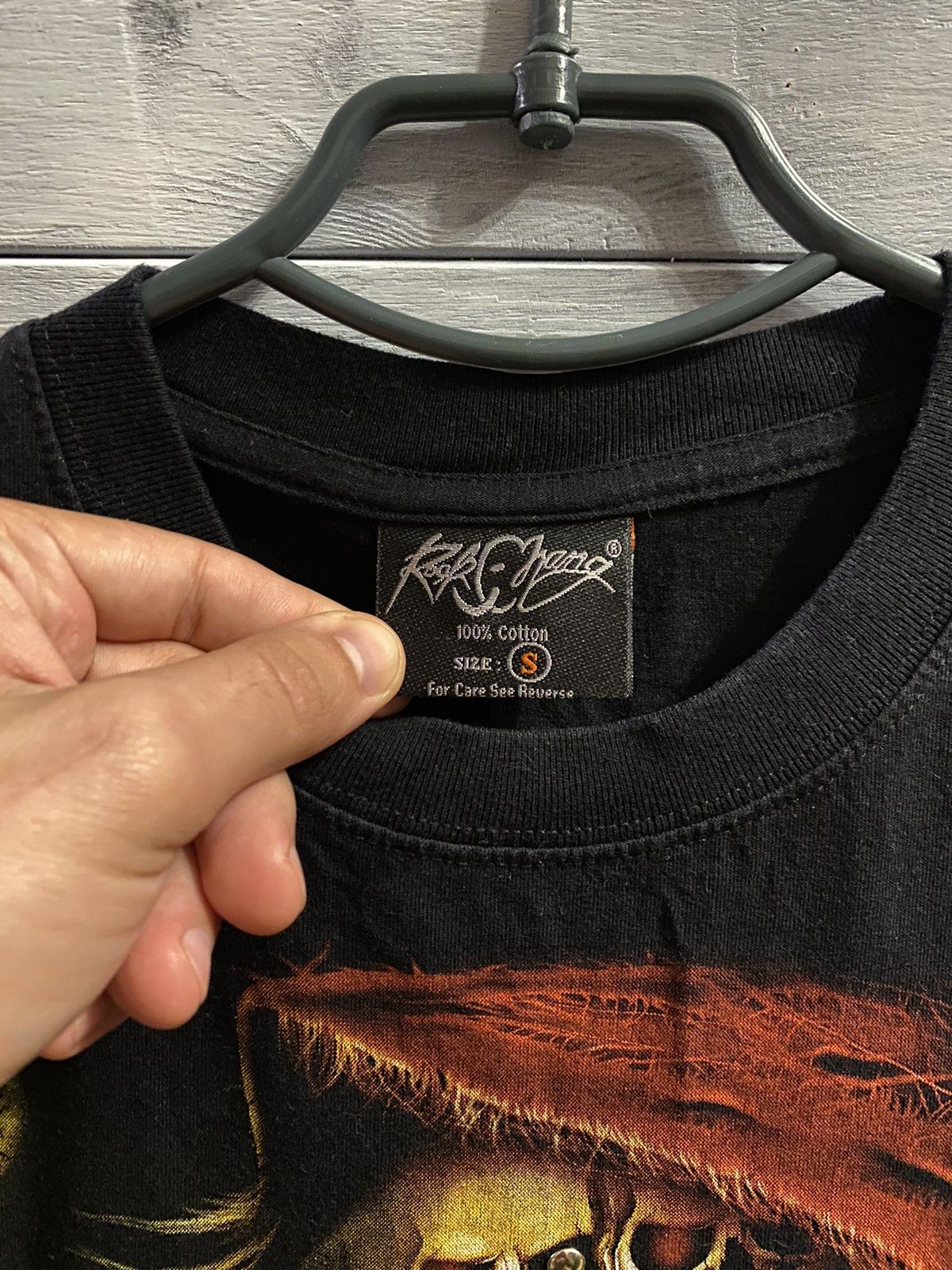 Vintage Rare Vintage T-Shirt Skulls Rock Metal Stripes. Size US S / EU 44-46 / 1 - 11 Thumbnail