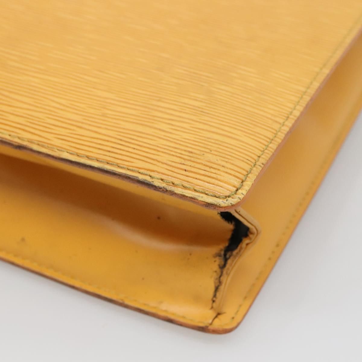 Louis Vuitton LOUIS VUITTON Epi Sac Plat Hand Bag Yellow M52079 Size ONE SIZE - 16 Thumbnail