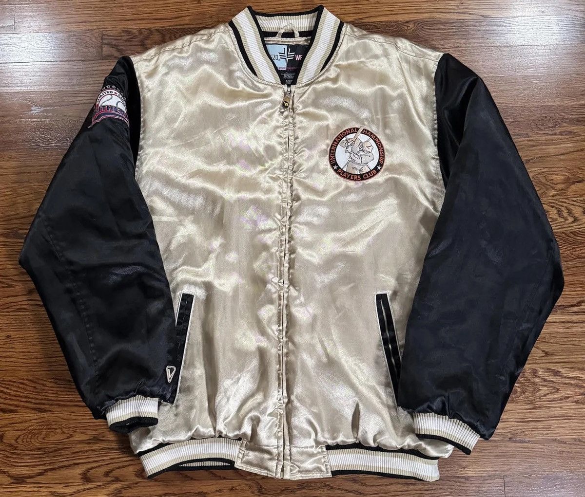 Vintage Vintage Veezo Wear New York '03 Satin Jacket Size Large Size US L / EU 52-54 / 3 - 3 Thumbnail