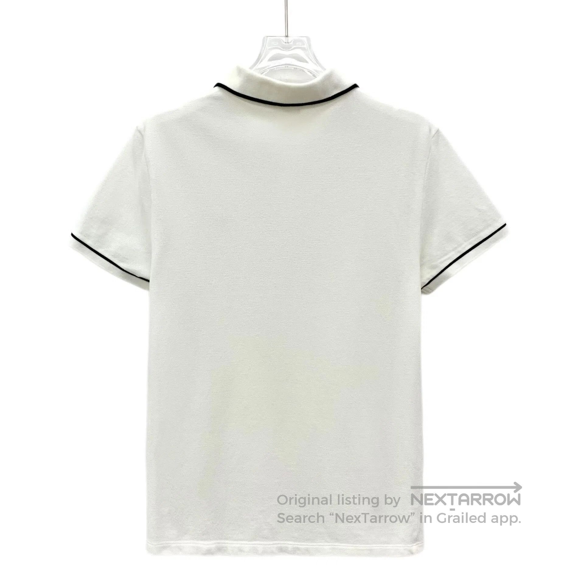Celine CELINE White Arc de Triomphe Embroidered Cotton Notched La Size US S / EU 44-46 / 1 - 2 Thumbnail