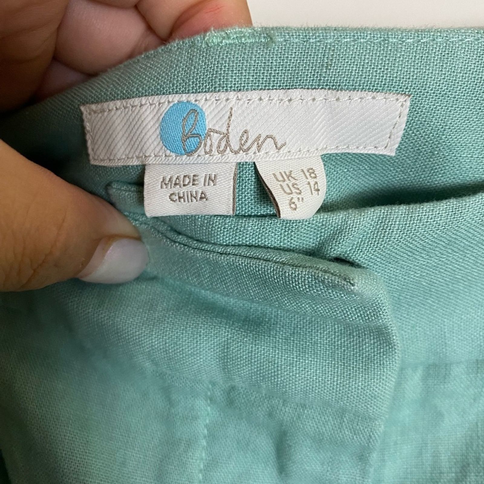Boden BODEN Cora Teal Shorts 14 Size 36" / US 14 / IT 50 - 4 Thumbnail