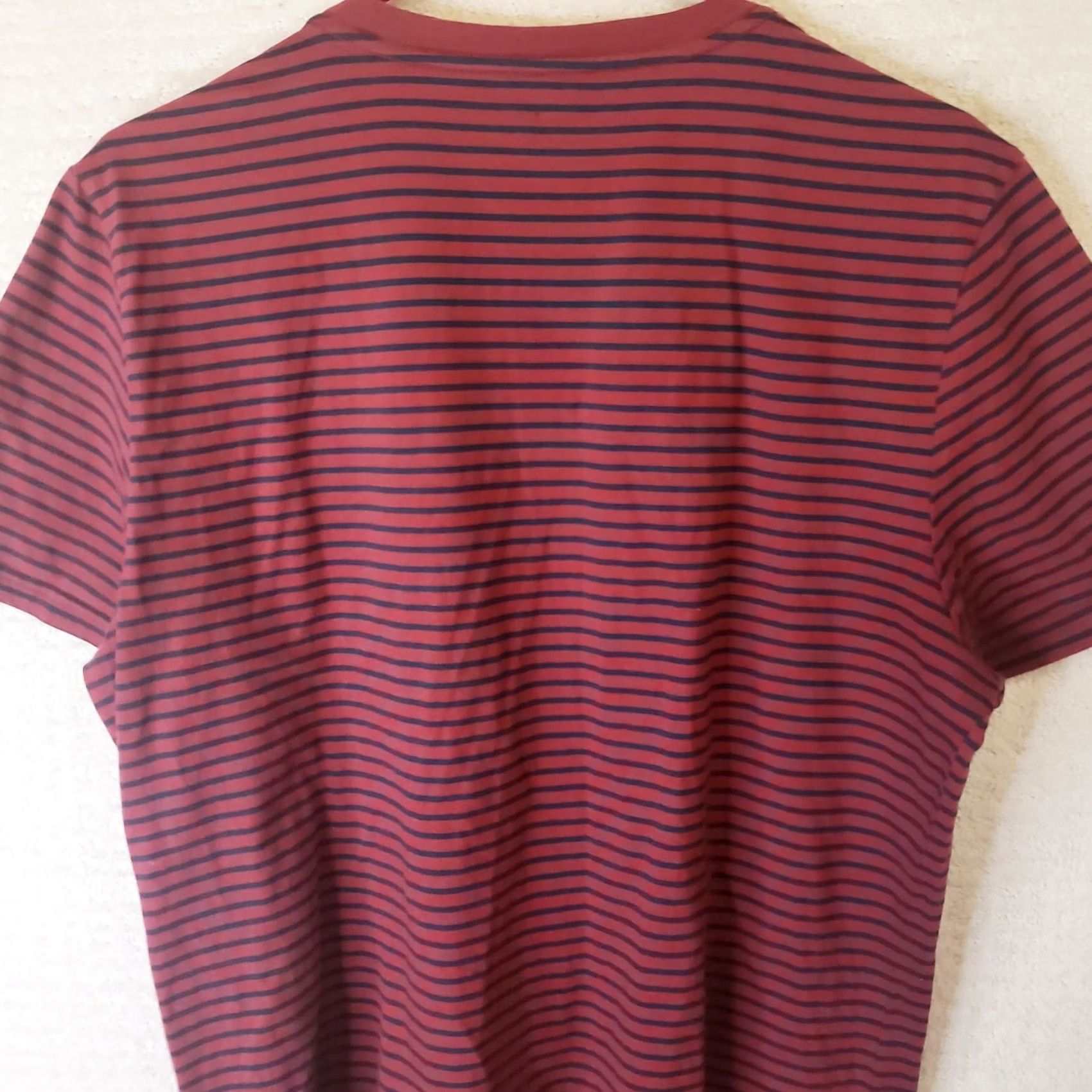 Nautica Nautica Men's Short Sleeve Tee Striped Crew Neck T-Shirt Red L Size US L / EU 52-54 / 3 - 7 Thumbnail