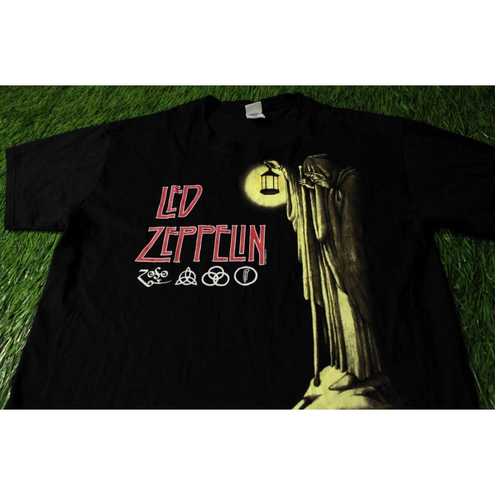 Gildan LED ZEPPELIN Shirt Men 2012 2010's Black XS-XL L Large Short Sleeve Tee Jersey GILDAN Official Product Print Led Zeppelin Size US L / EU 52-54 / 3 - 2 Thumbnail