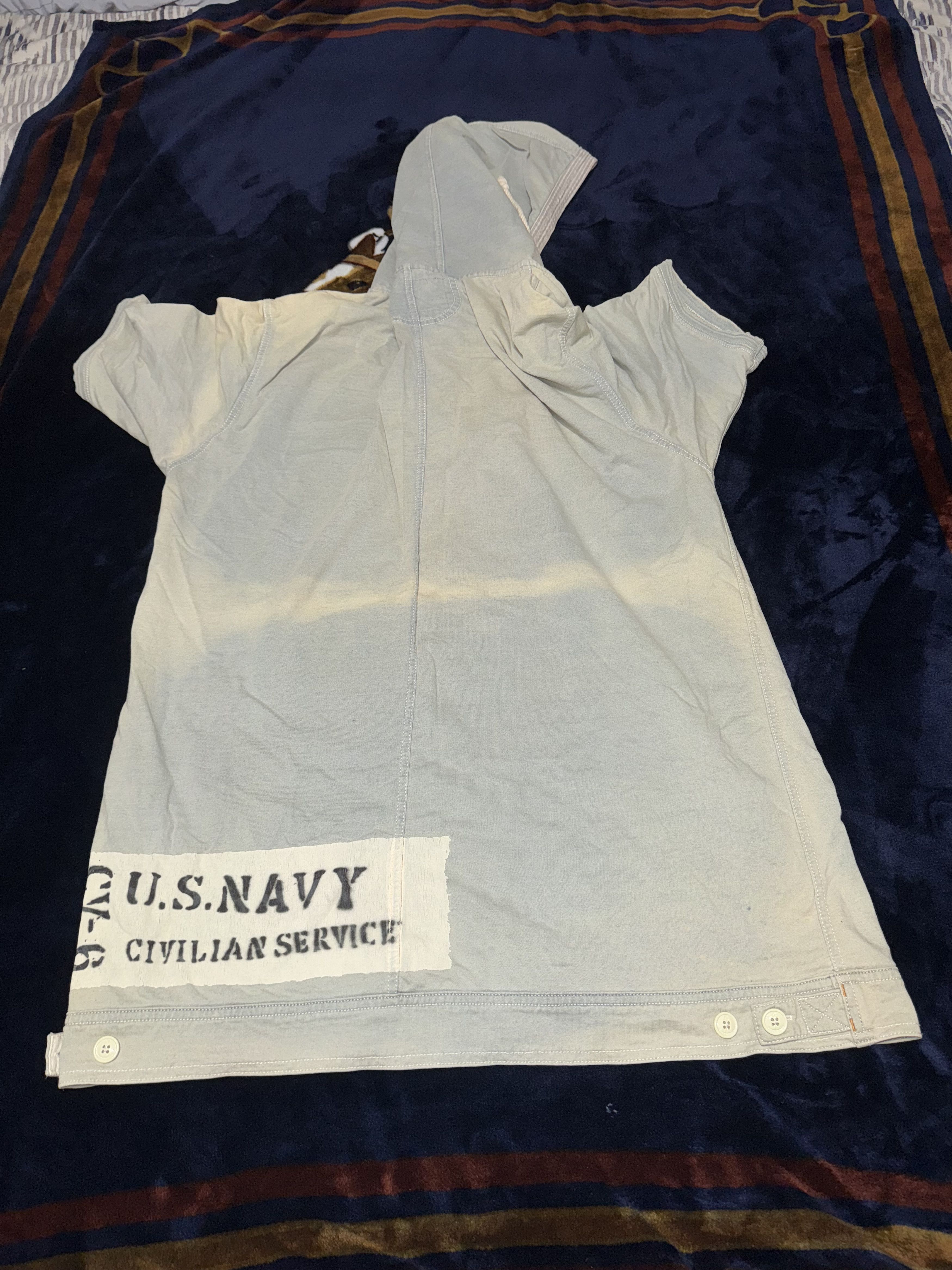 Avirex AVIREX LIGHT BLUE DENIM HOODIE SIZE 2XL Size US XXL / EU 58 / 5 - 4 Thumbnail