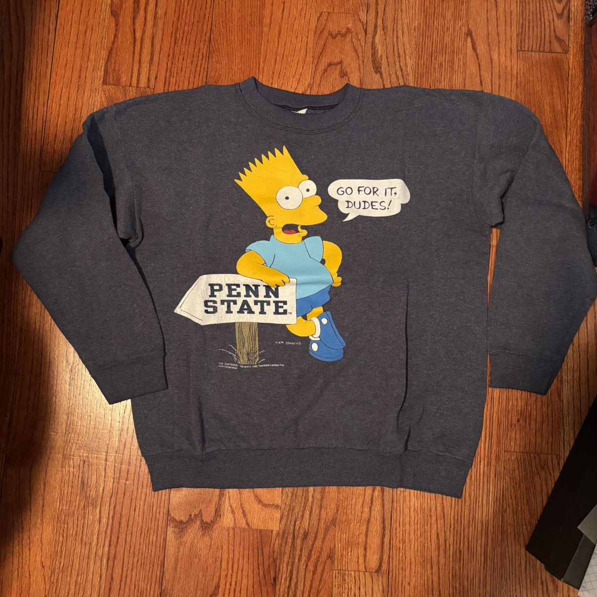 Vintage Penn State Bart Simpson vintage crewneck Size US M / EU 48-50 / 2 - 1 Thumbnail