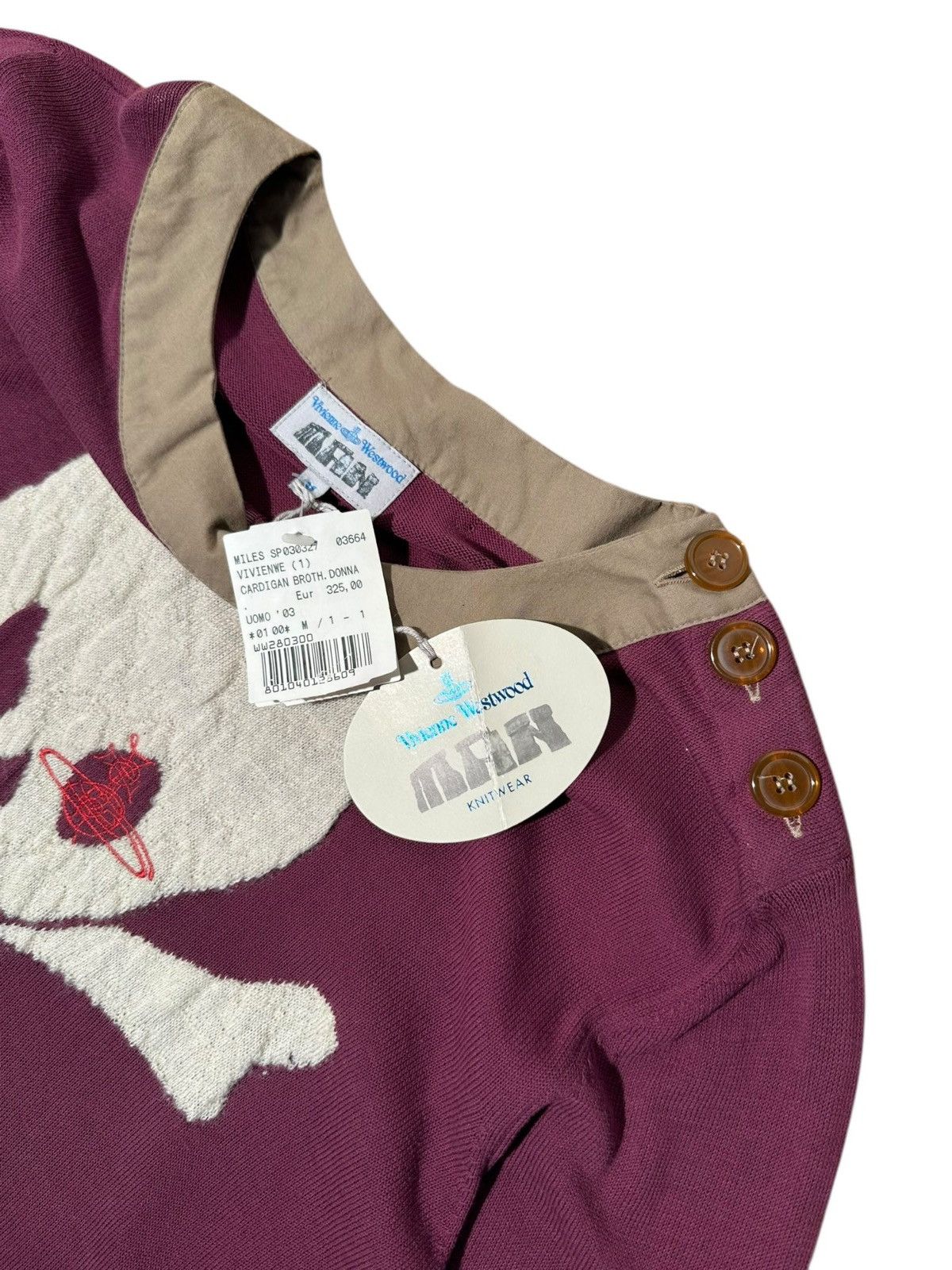 Vivienne Westwood Vivienne Westwood MAN / M.E.A.M Skull Knit – 2003 Deadstock Size US M / EU 48-50 / 2 - 5 Thumbnail
