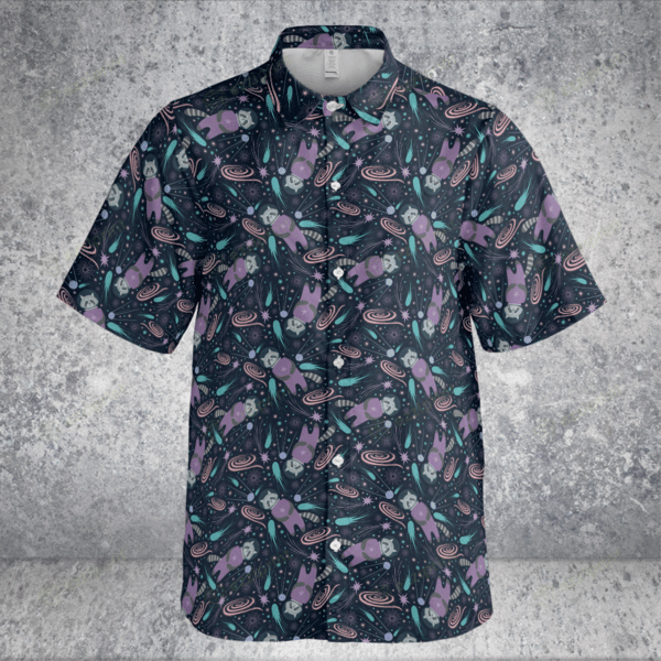 Designer × The Unbranded Brand Raccoon Astronaut Pattern Button Down Shirt Size US M / EU 48-50 / 2 - 3 Thumbnail