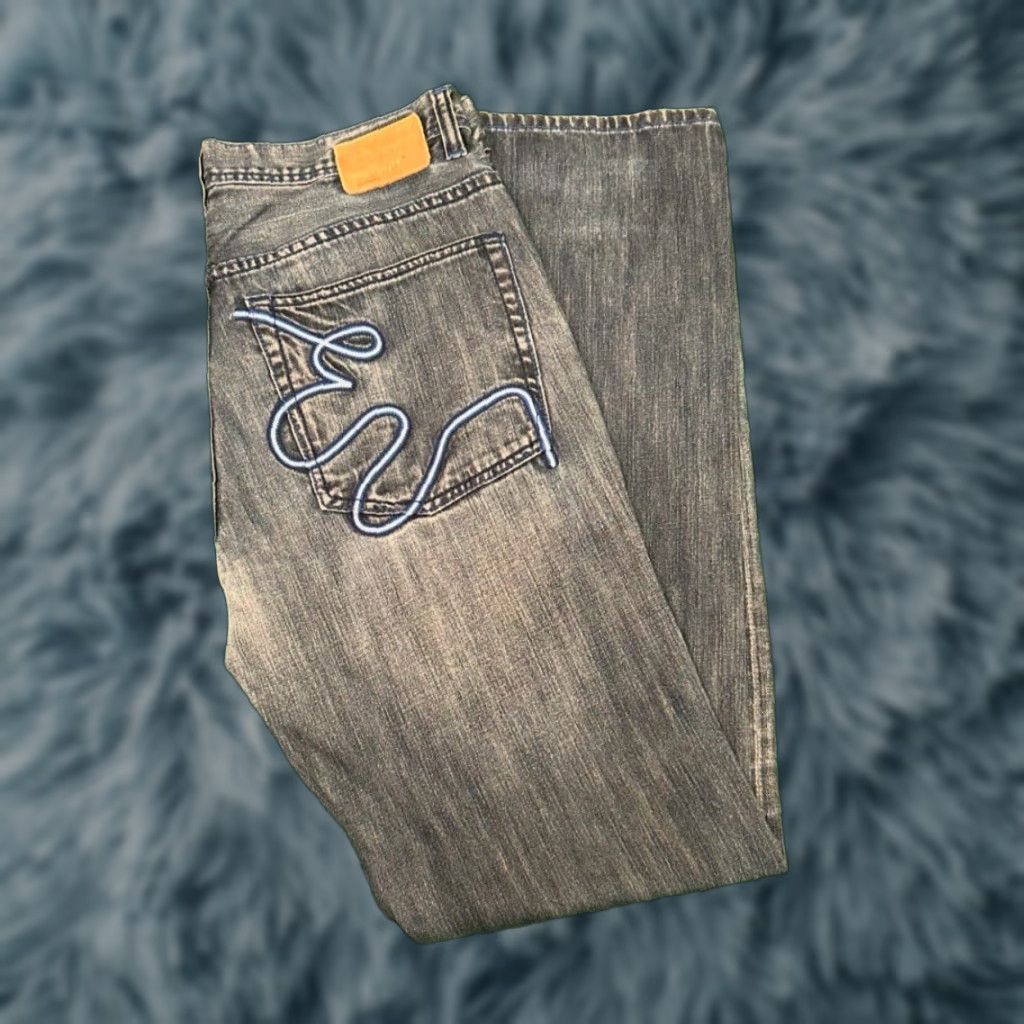 Ecko Unltd. VINTAGE Ecko UNLTD Jeans Skater Grunge Y2K Straight Loose Fit Mens 34 34x34 Blue Size US 34 / EU 50 - 1 Thumbnail