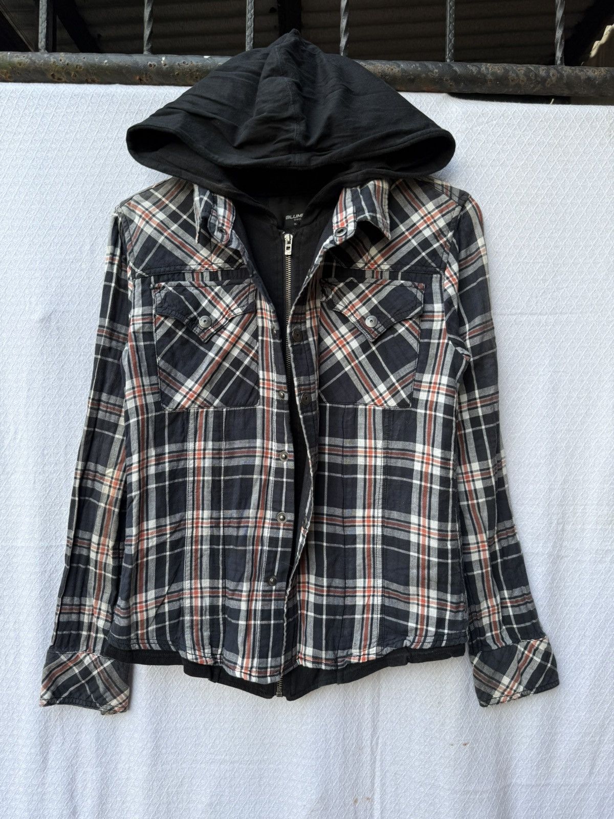 Hysteric Glamour Blumisty seduction double layers hoodie button shirt Size US S / EU 44-46 / 1 - 1 Thumbnail