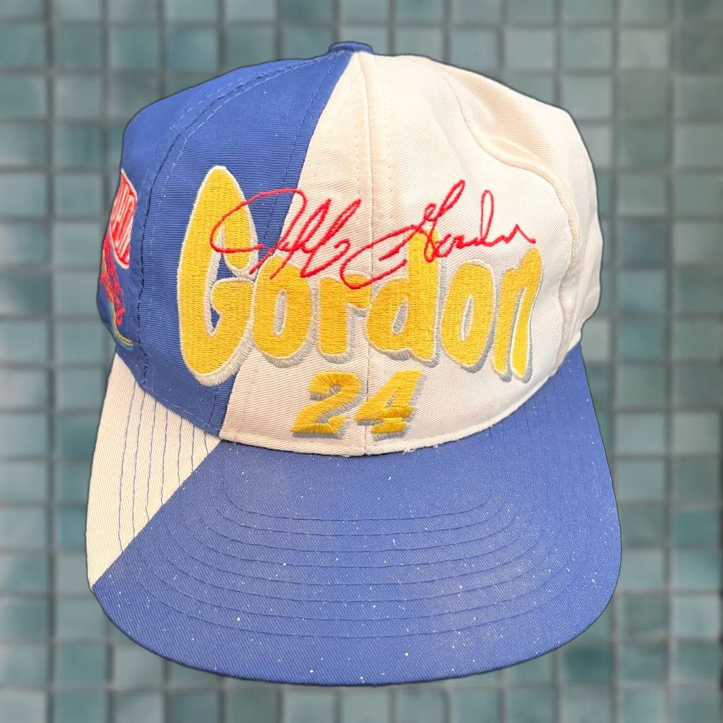 NASCAR VINTAGE Jeff Gordon NASCAR Hat Mens Snapback #24 AJD Tag Size ONE SIZE - 1 Thumbnail
