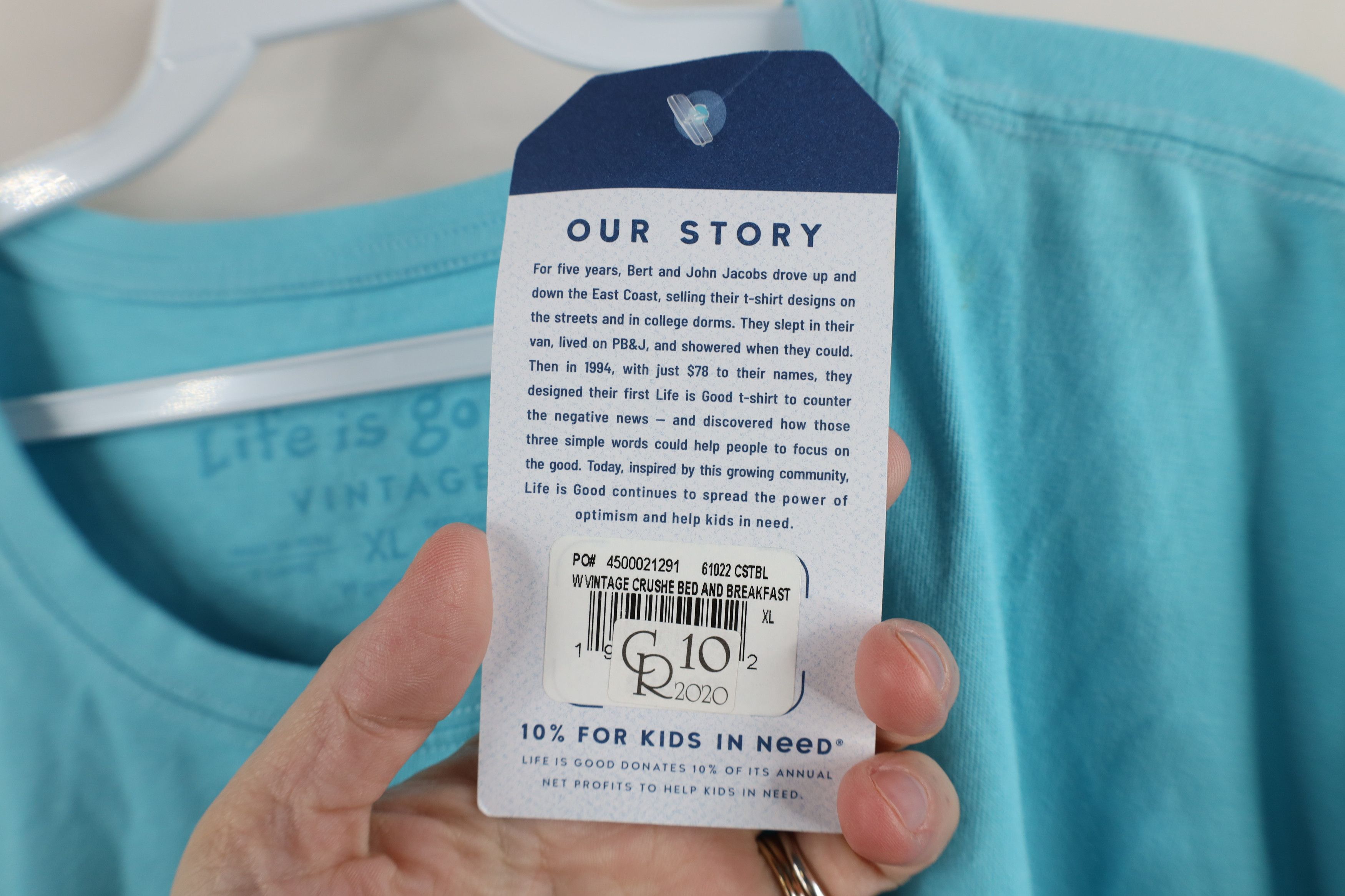 Life is Good × Vintage New Life Is Good Camping Bed and Breakfast T-Shirt Blue Size XL / US 12-14 / IT 48-50 - 7 Thumbnail